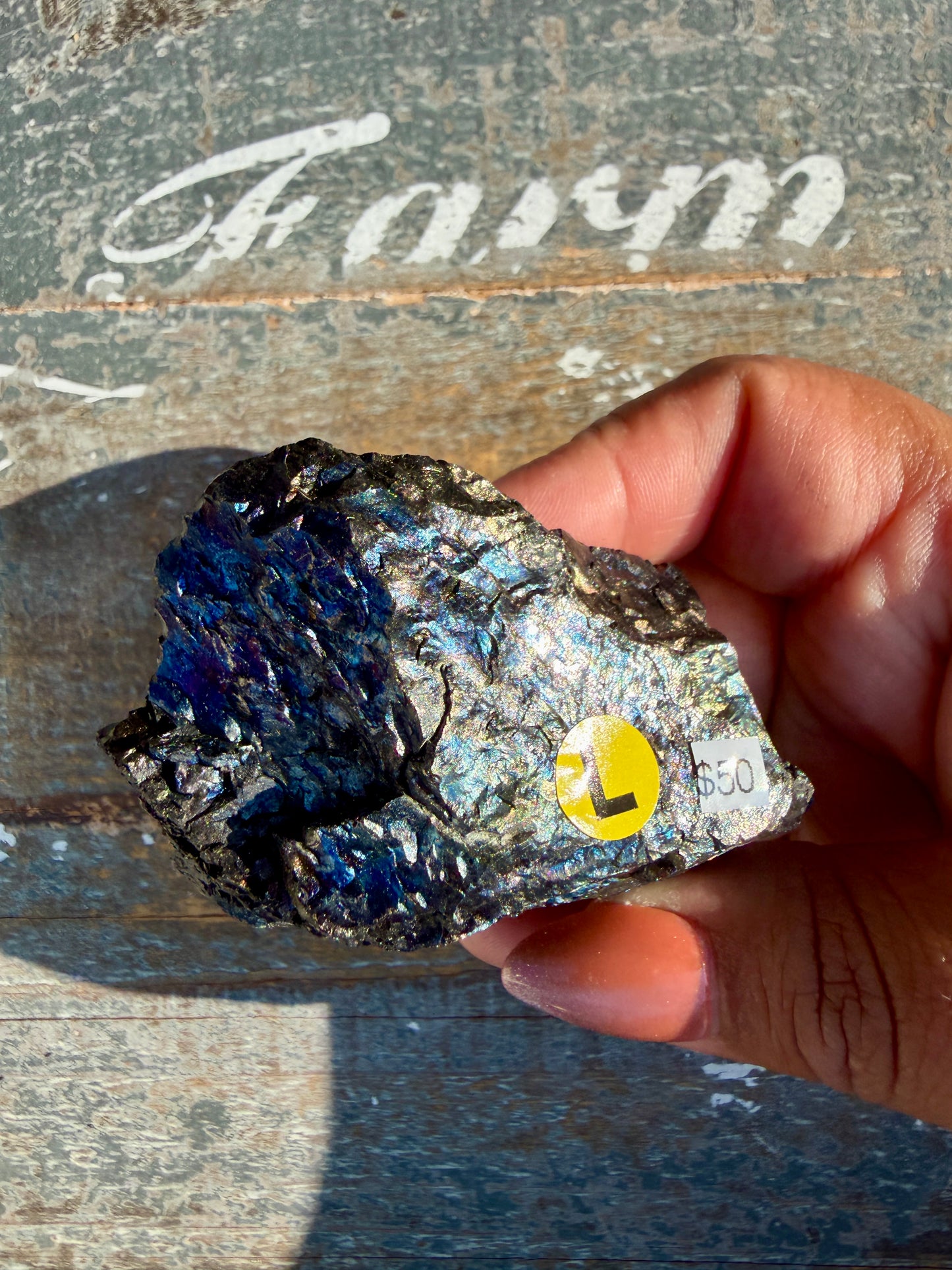 Gorgeous Rainbow Iridescent Carbon Specimen | Opt L