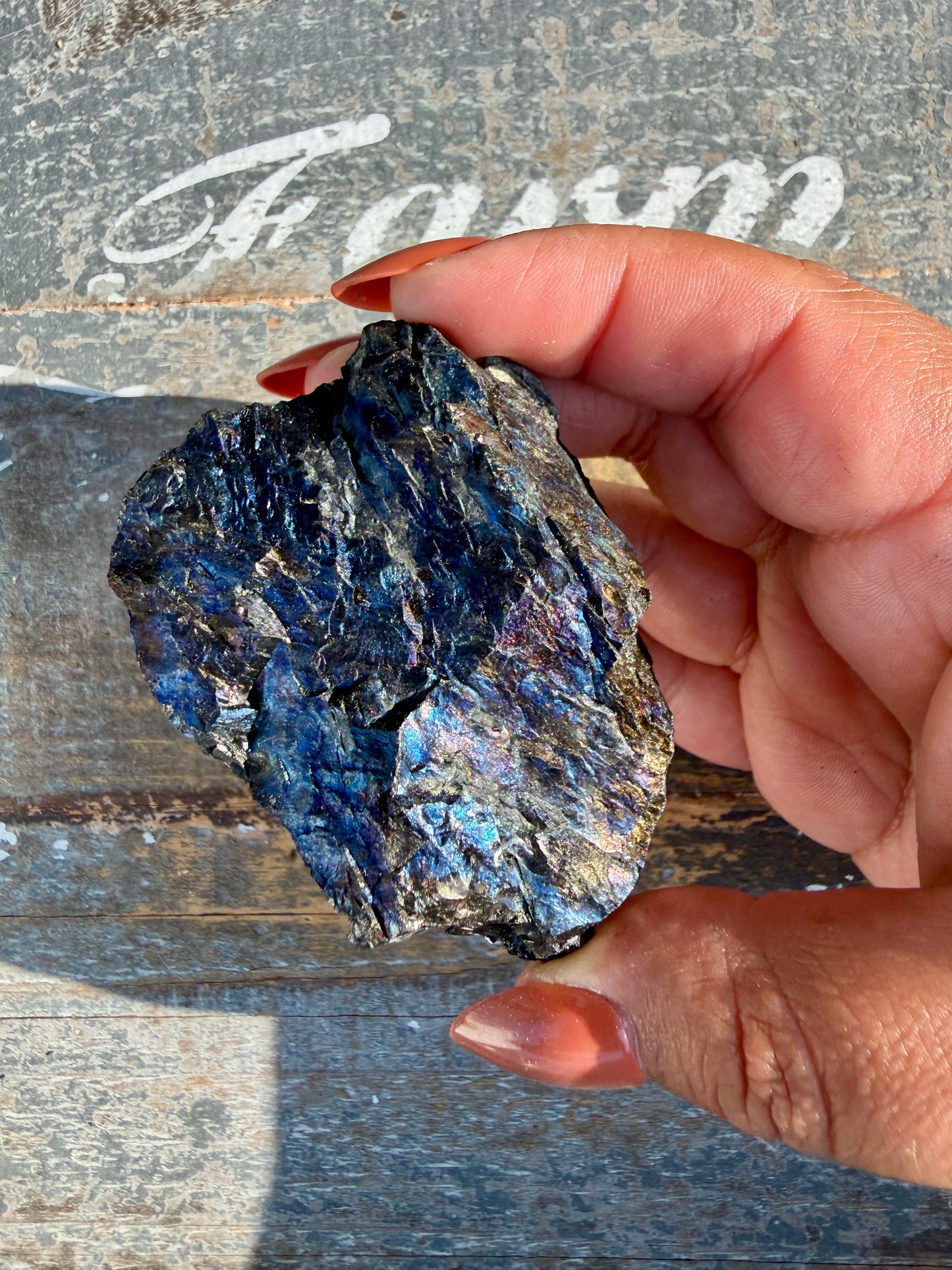 Gorgeous Rainbow Iridescent Carbon Specimen | Opt L
