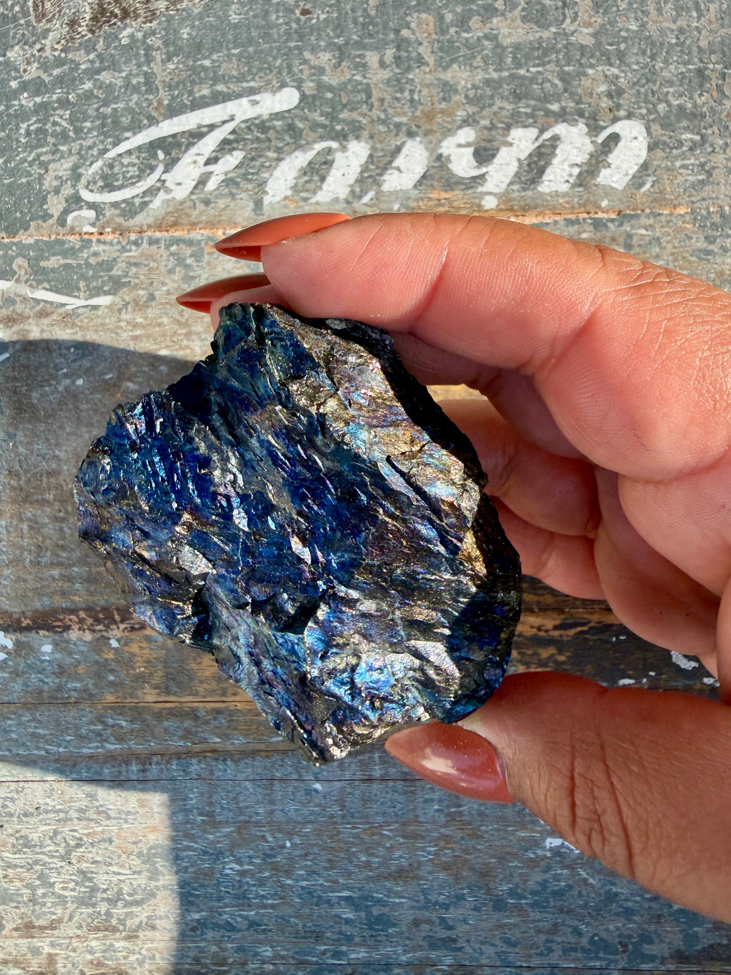 Gorgeous Rainbow Iridescent Carbon Specimen | Opt L