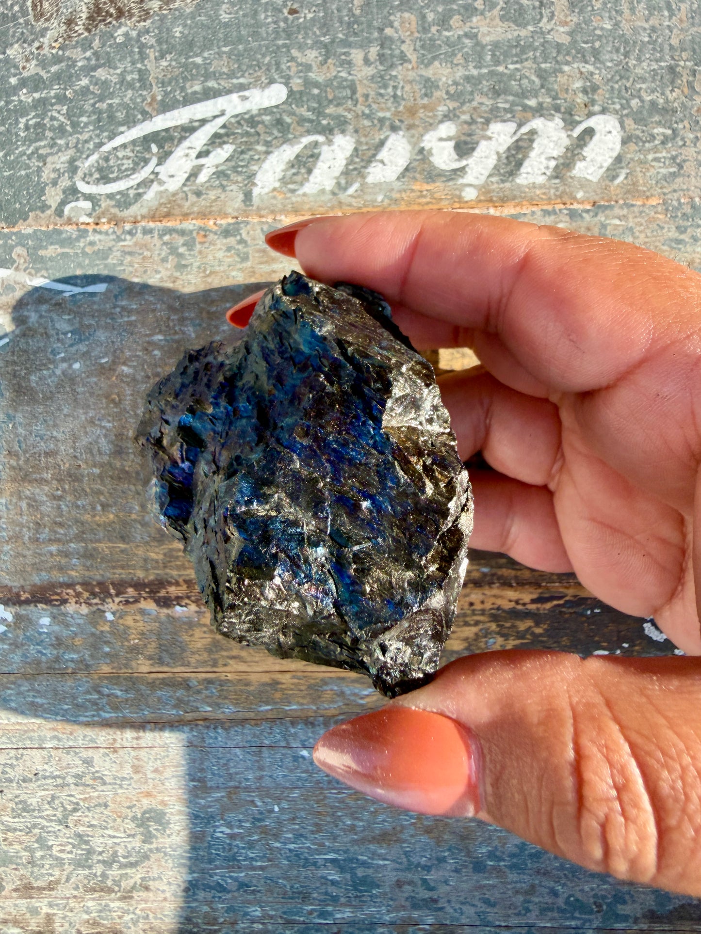 Gorgeous Rainbow Iridescent Carbon Specimen | Opt L