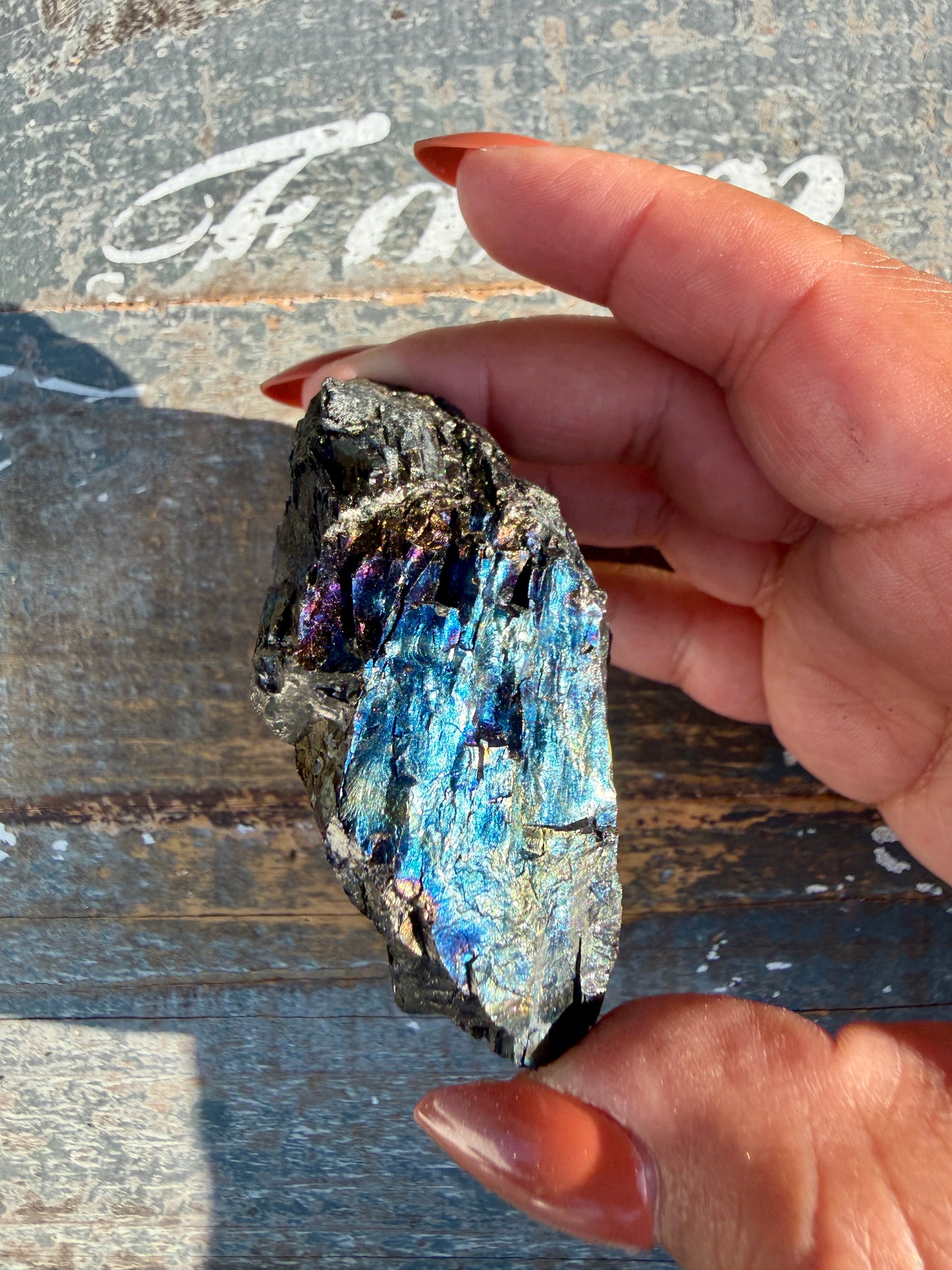 Gorgeous Rainbow Iridescent Carbon Specimen | Opt L