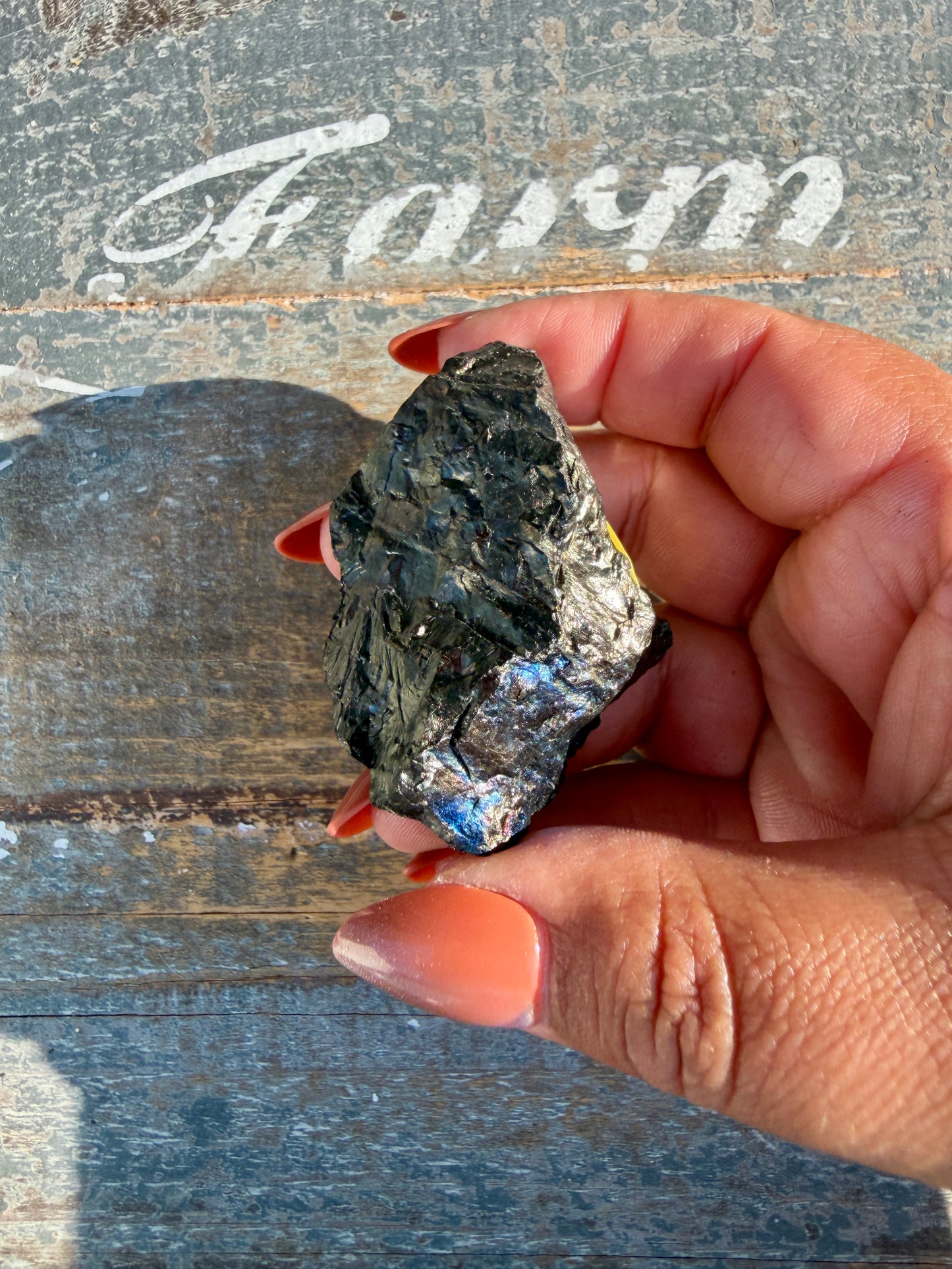 Gorgeous Rainbow Iridescent Carbon Specimen | Opt O