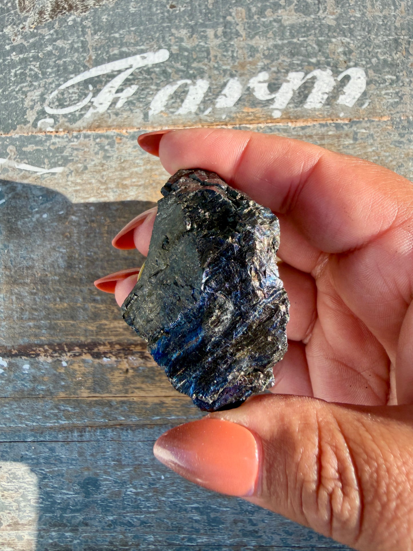 Gorgeous Rainbow Iridescent Carbon Specimen | Opt O