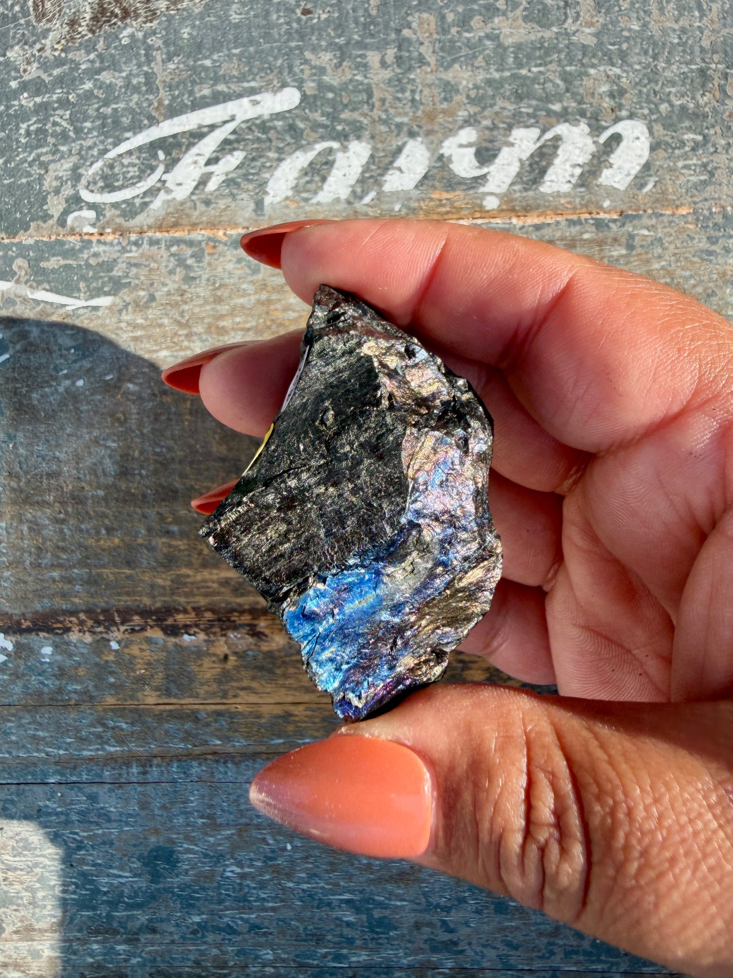 Gorgeous Rainbow Iridescent Carbon Specimen | Opt O