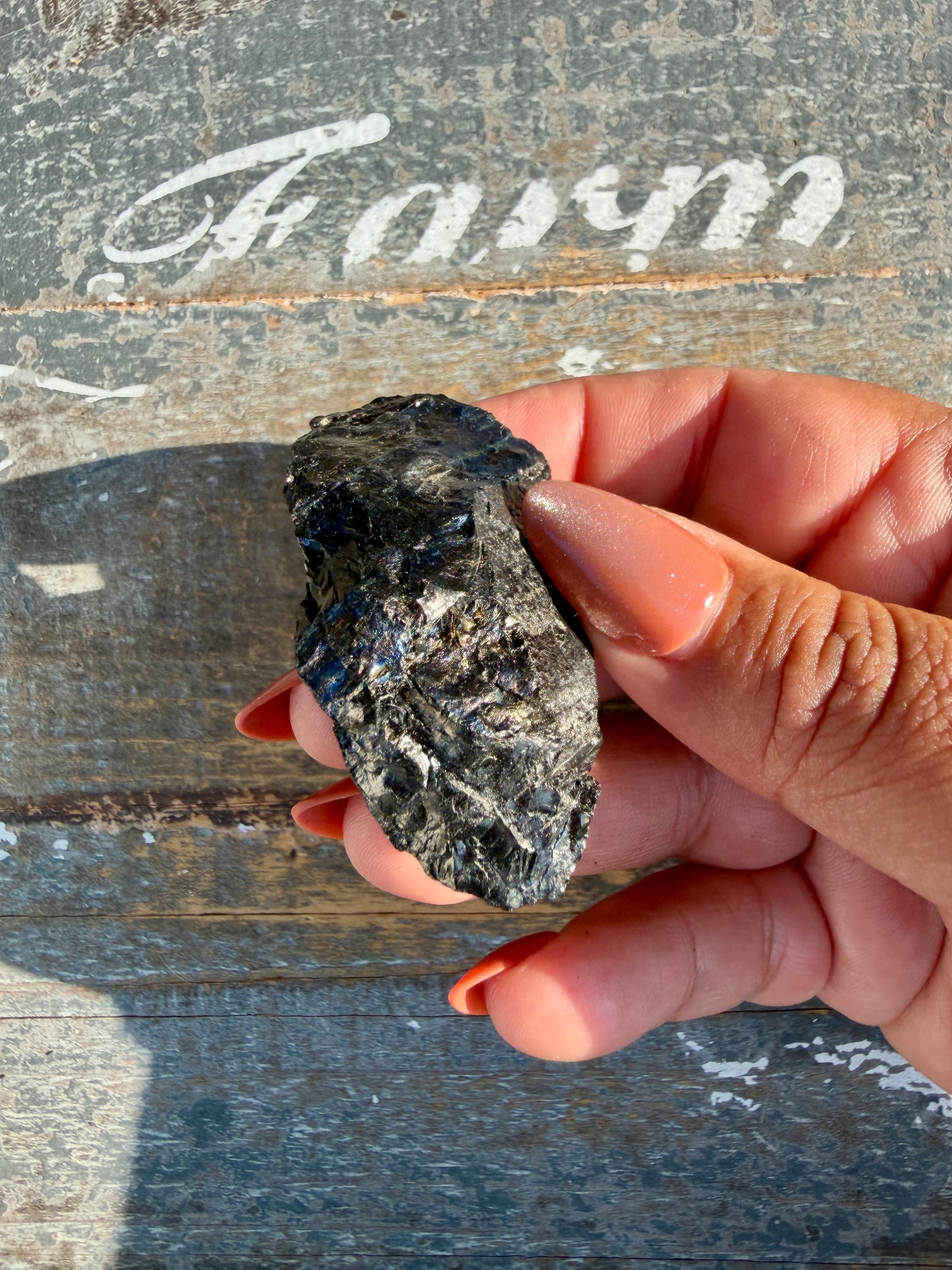 Gorgeous Rainbow Iridescent Carbon Specimen | Opt O