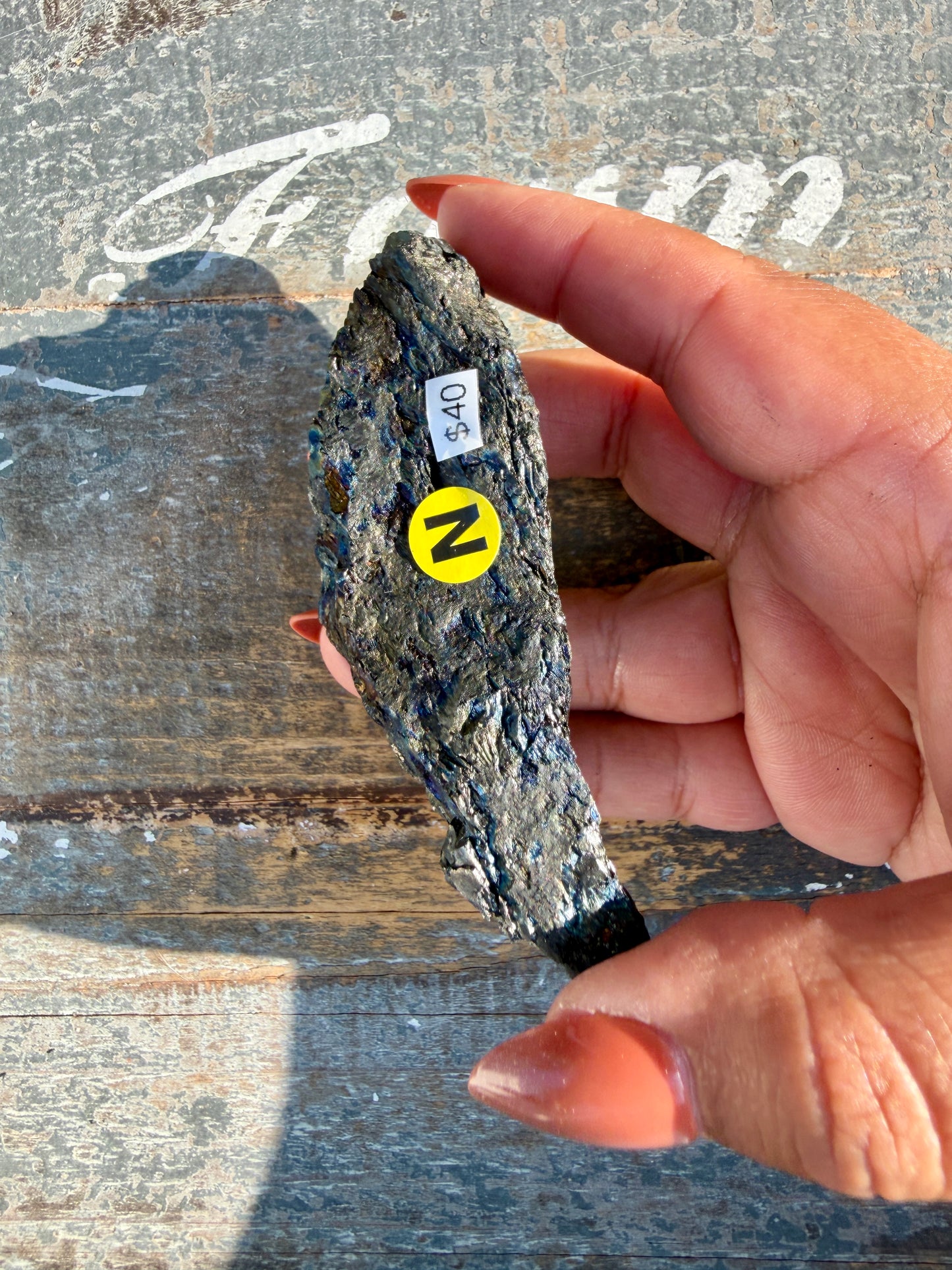 Gorgeous Rainbow Iridescent Carbon Specimen | Opt N