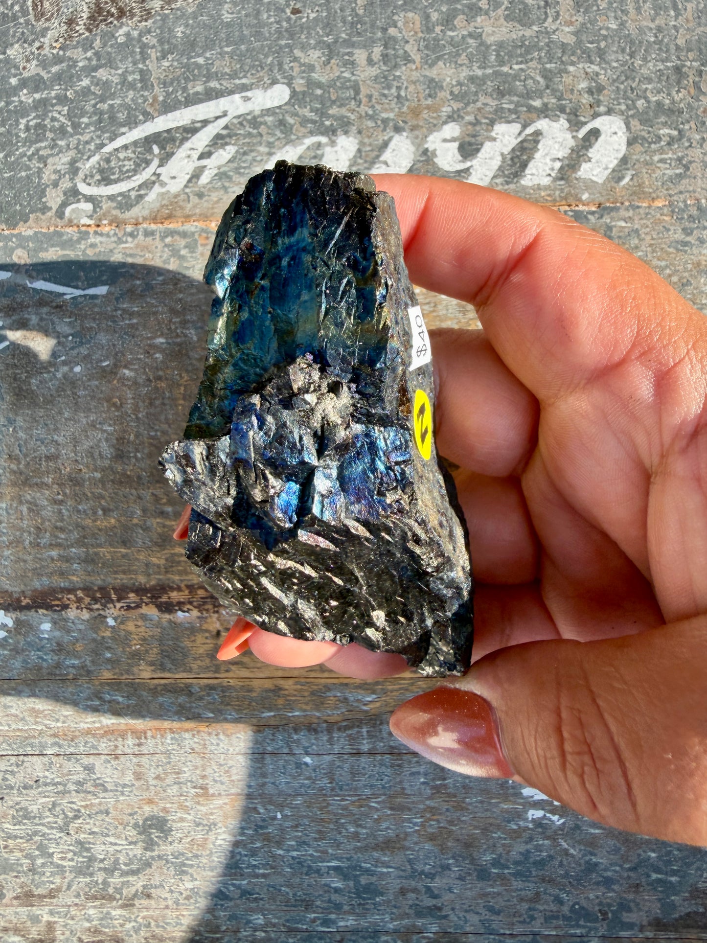 Gorgeous Rainbow Iridescent Carbon Specimen | Opt N