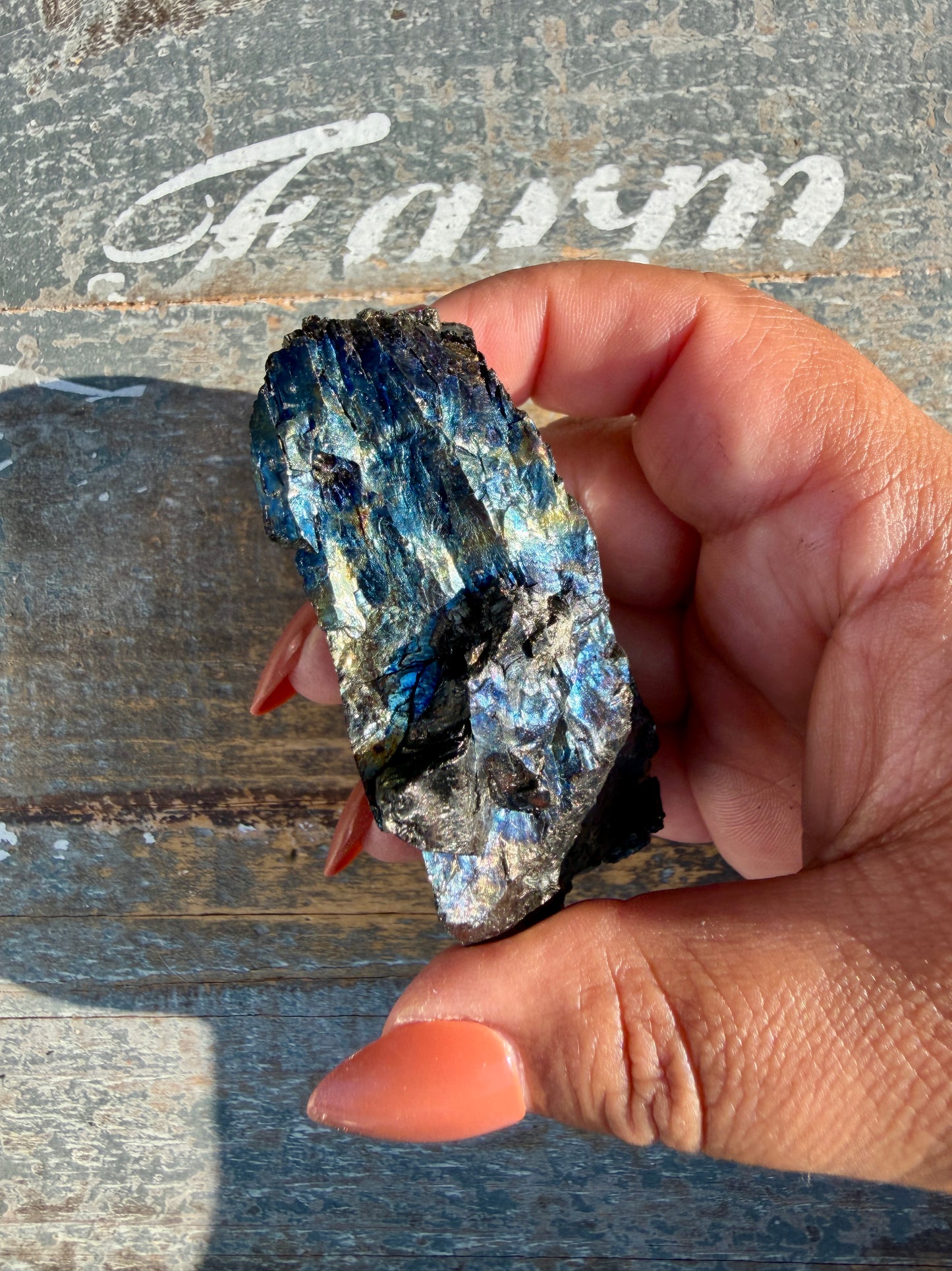 Gorgeous Rainbow Iridescent Carbon Specimen | Opt N