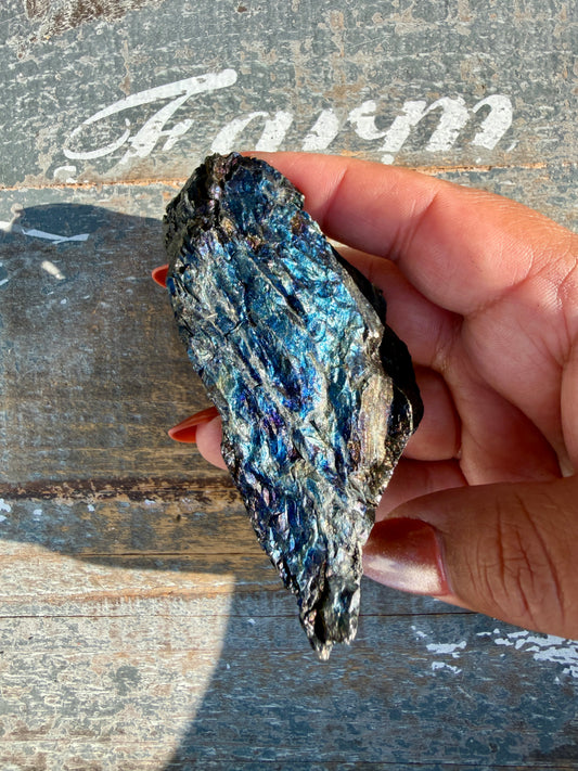 Gorgeous Rainbow Iridescent Carbon Specimen | Opt N