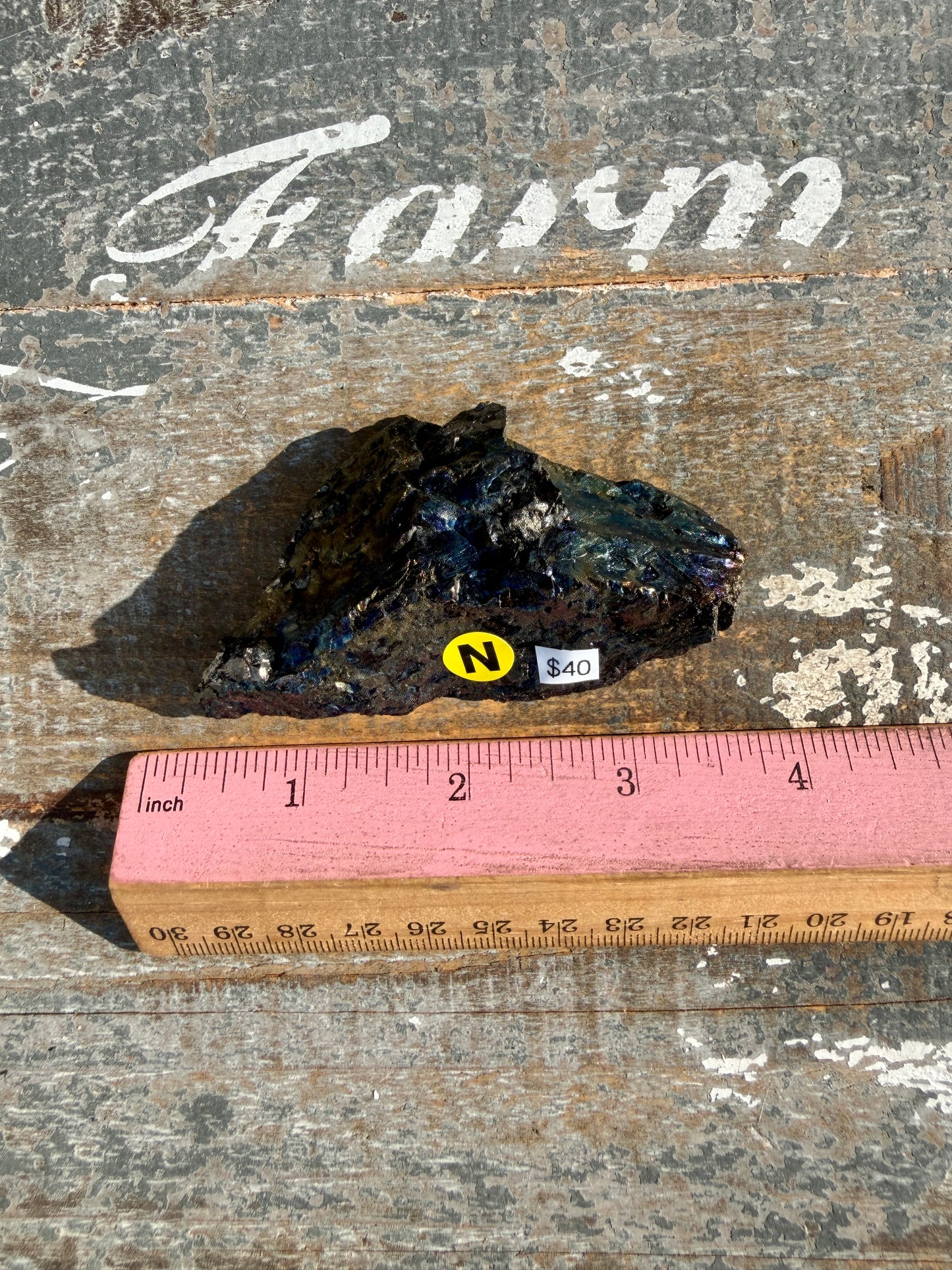 Gorgeous Rainbow Iridescent Carbon Specimen | Opt N