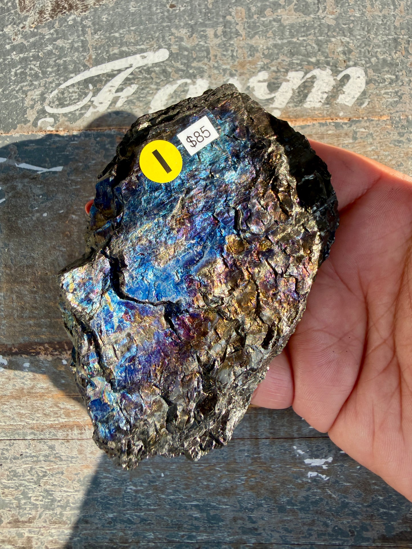 Gorgeous Rainbow Iridescent Carbon Specimen | Opt I