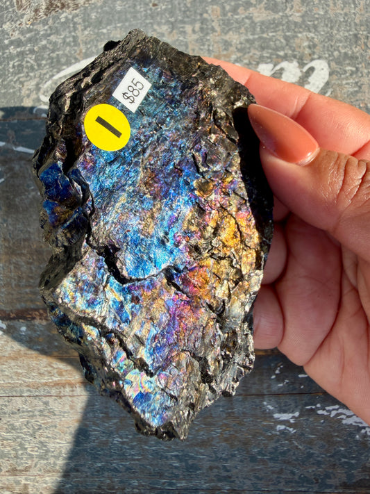 Gorgeous Rainbow Iridescent Carbon Specimen | Opt I