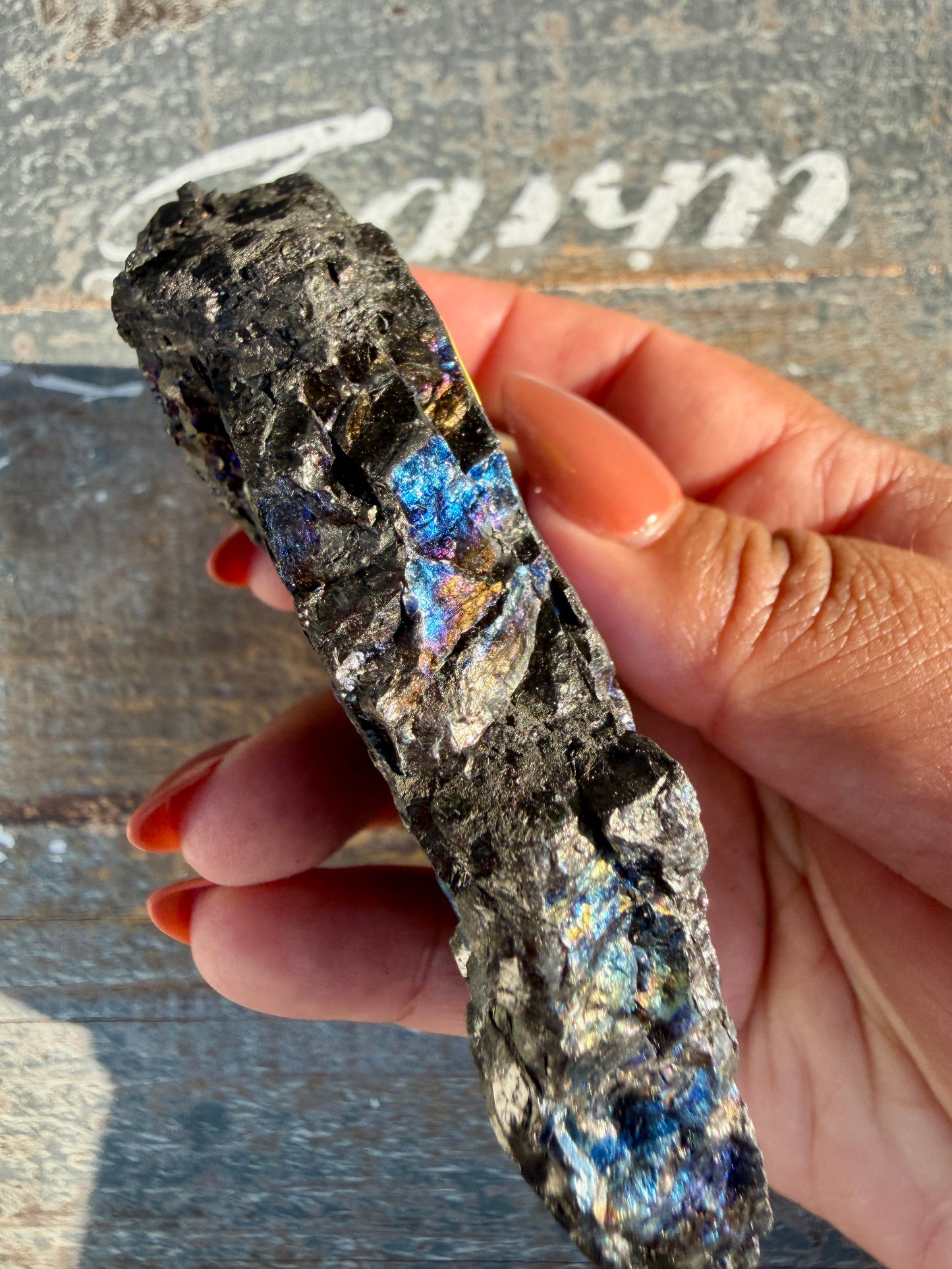 Gorgeous Rainbow Iridescent Carbon Specimen | Opt I