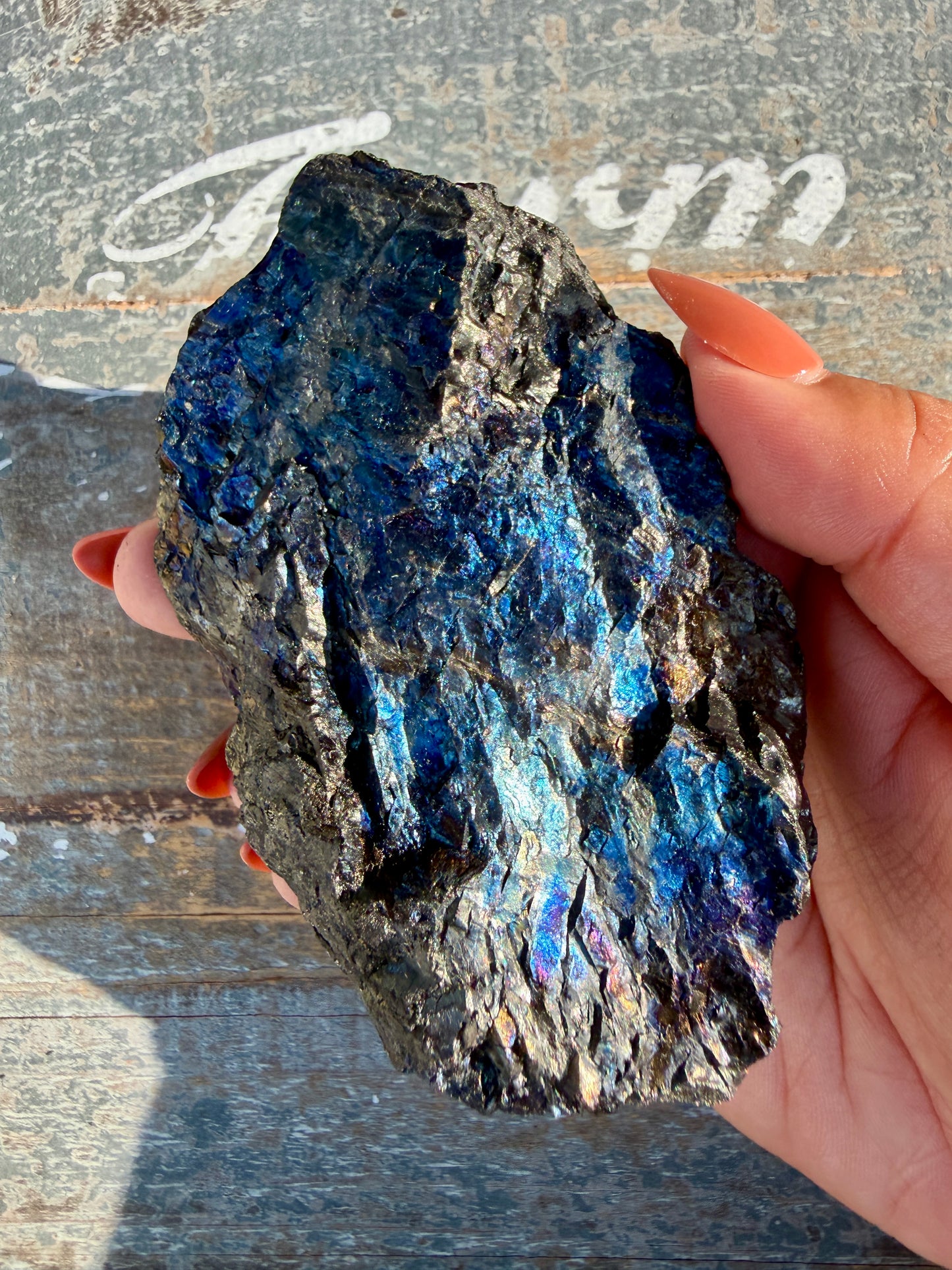 Gorgeous Rainbow Iridescent Carbon Specimen | Opt I
