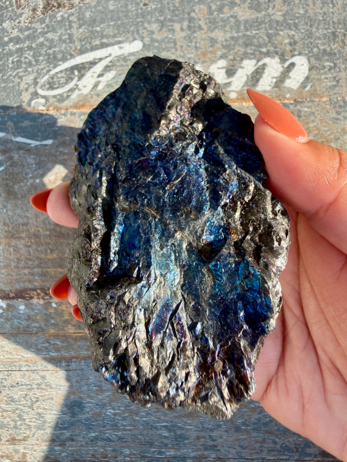 Gorgeous Rainbow Iridescent Carbon Specimen | Opt I
