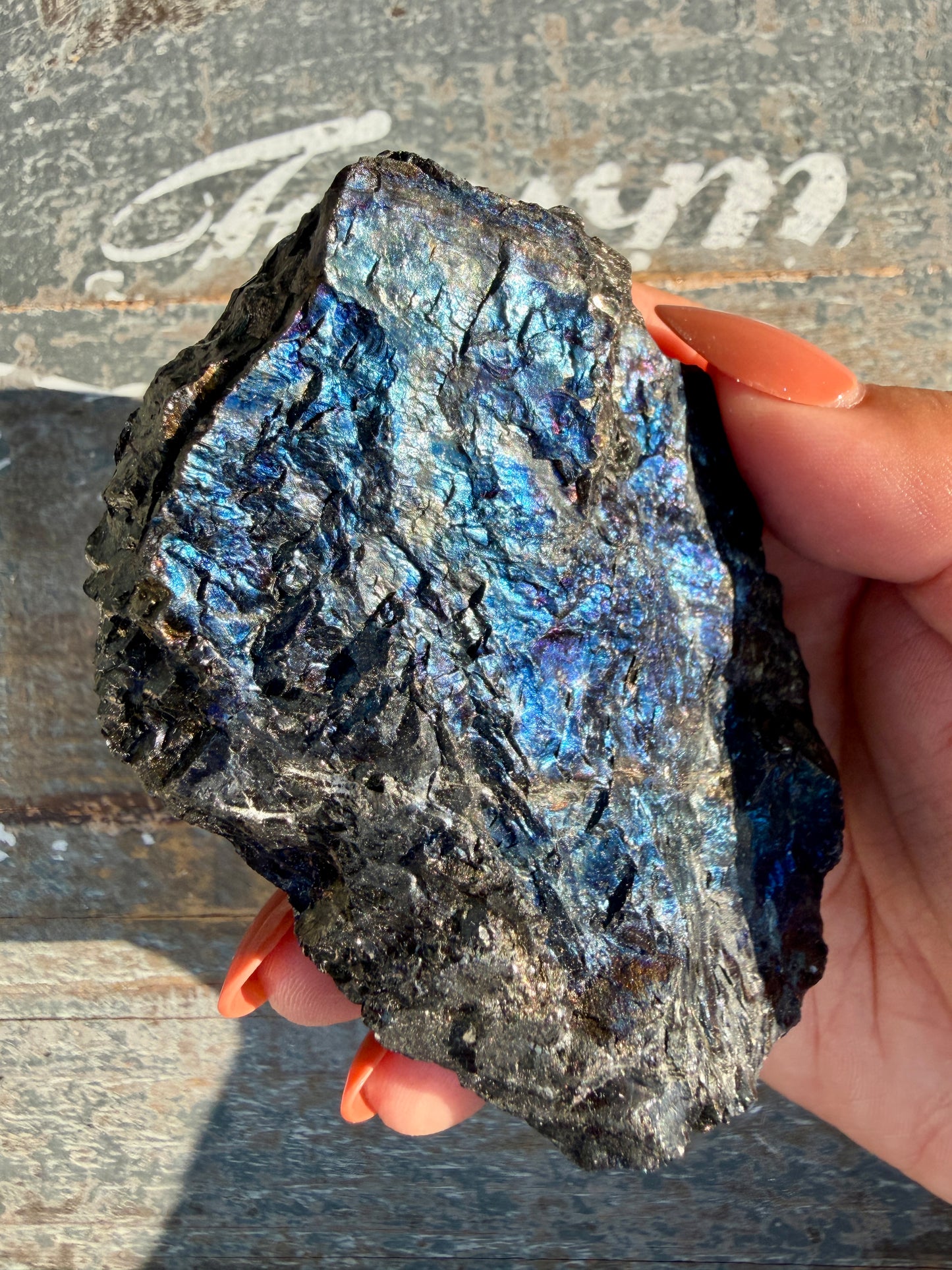 Gorgeous Rainbow Iridescent Carbon Specimen | Opt I