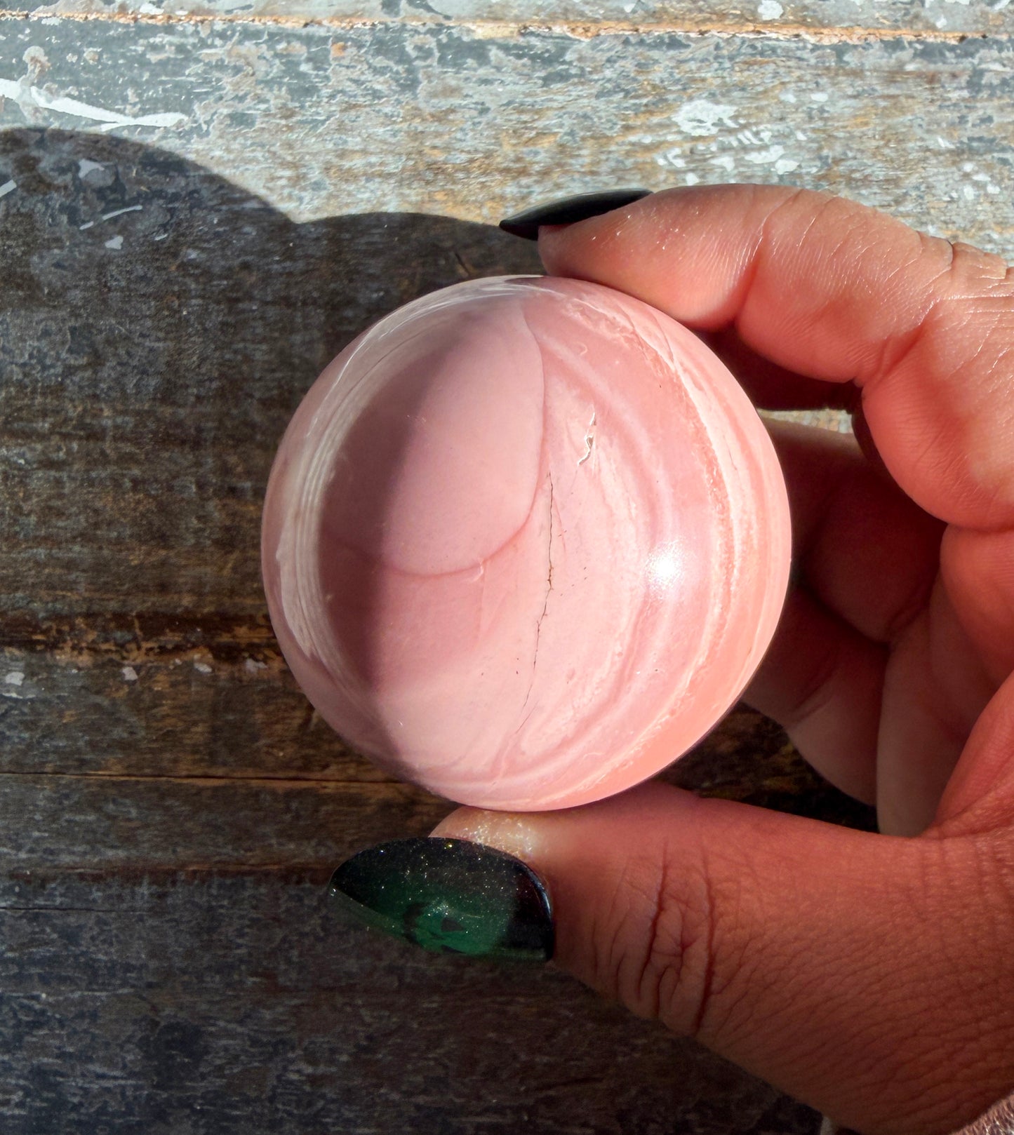 Gorgeous Pink Opal Sphere from Australia | Opt D