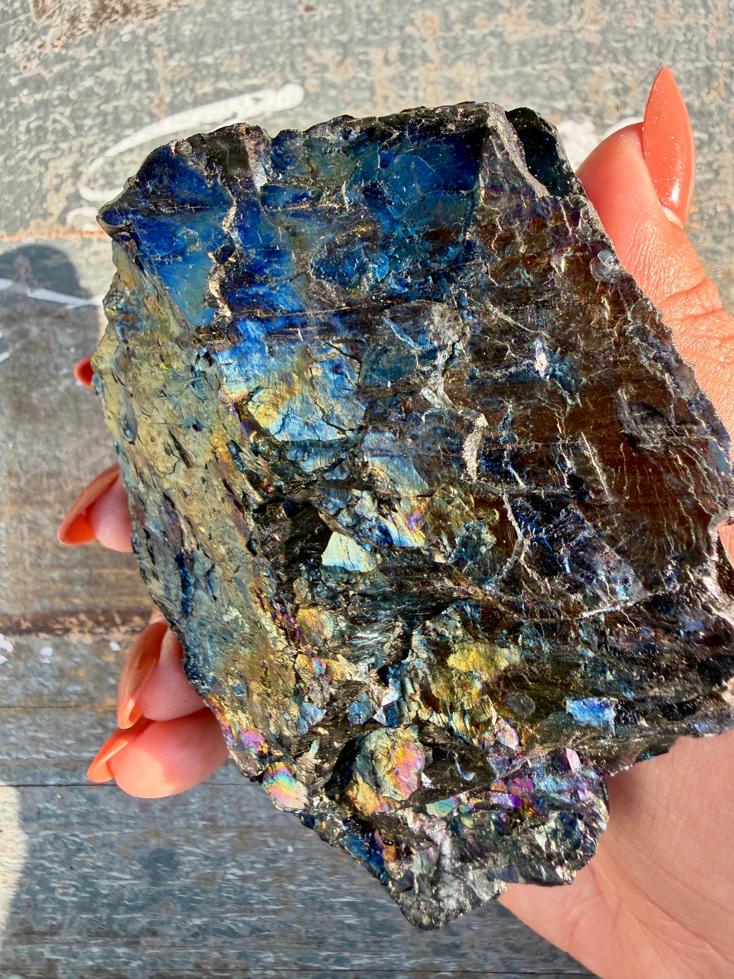 Gorgeous Rainbow Iridescent Carbon Specimen | Opt G