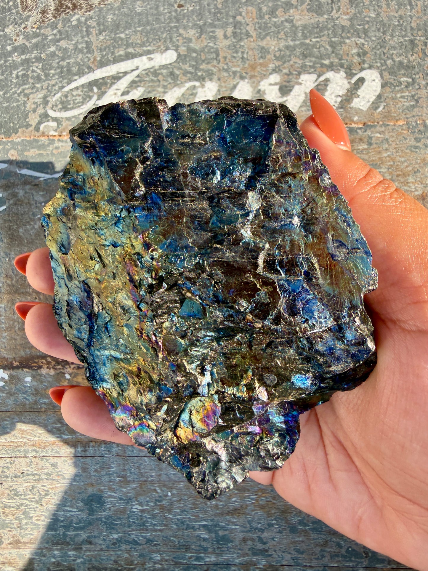 Gorgeous Rainbow Iridescent Carbon Specimen | Opt G