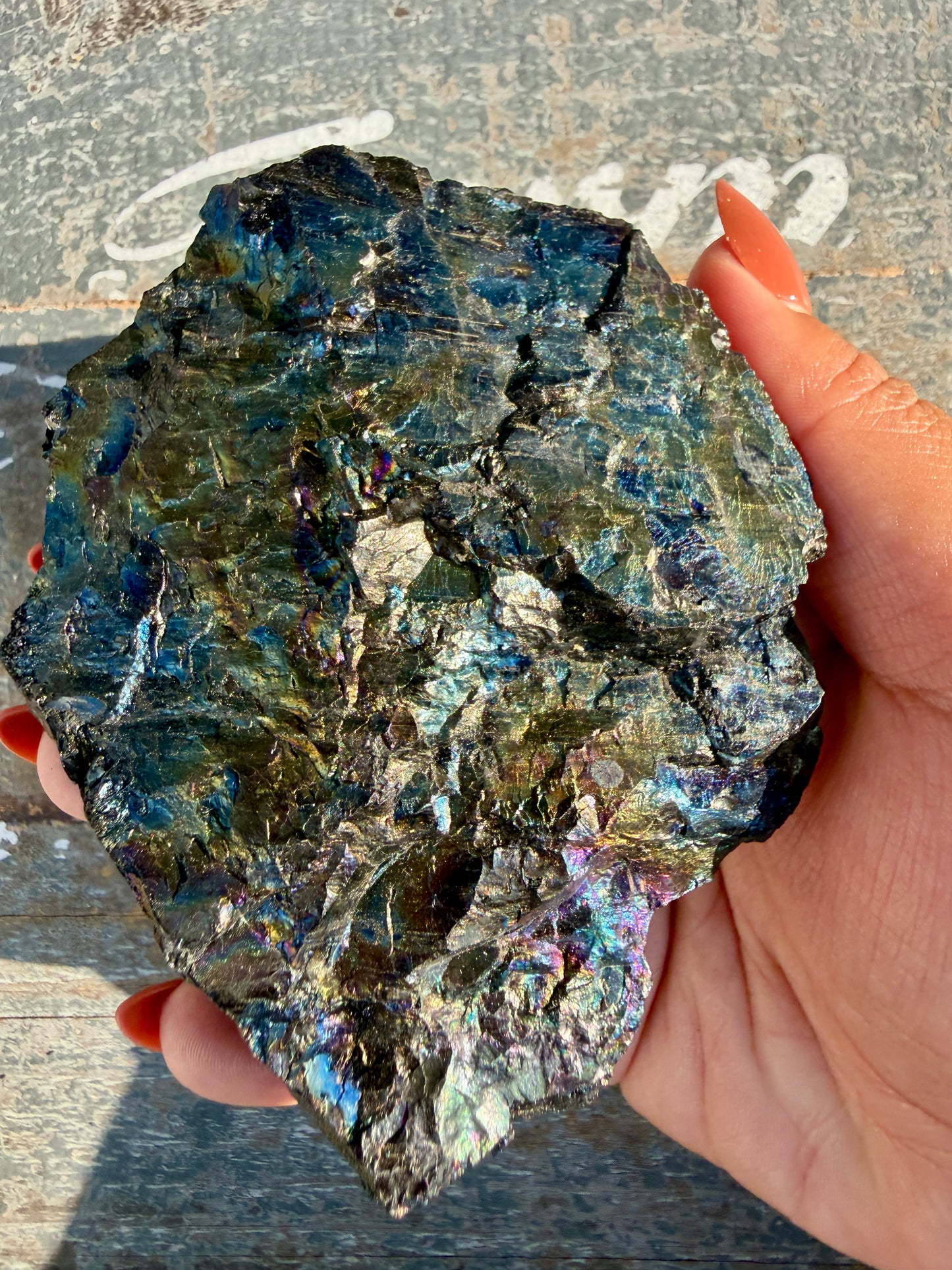 Gorgeous Rainbow Iridescent Carbon Specimen | Opt G