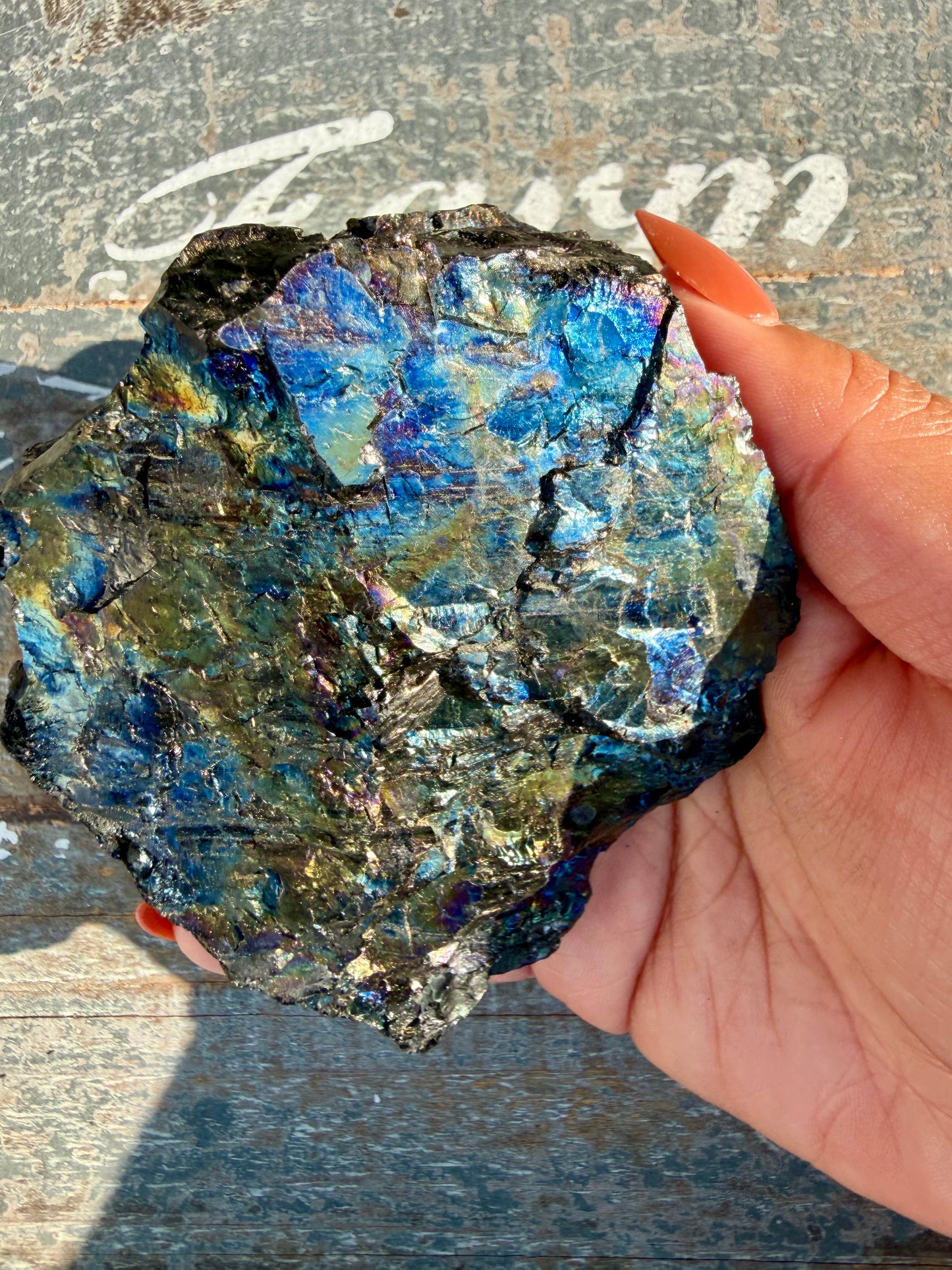 Gorgeous Rainbow Iridescent Carbon Specimen | Opt G