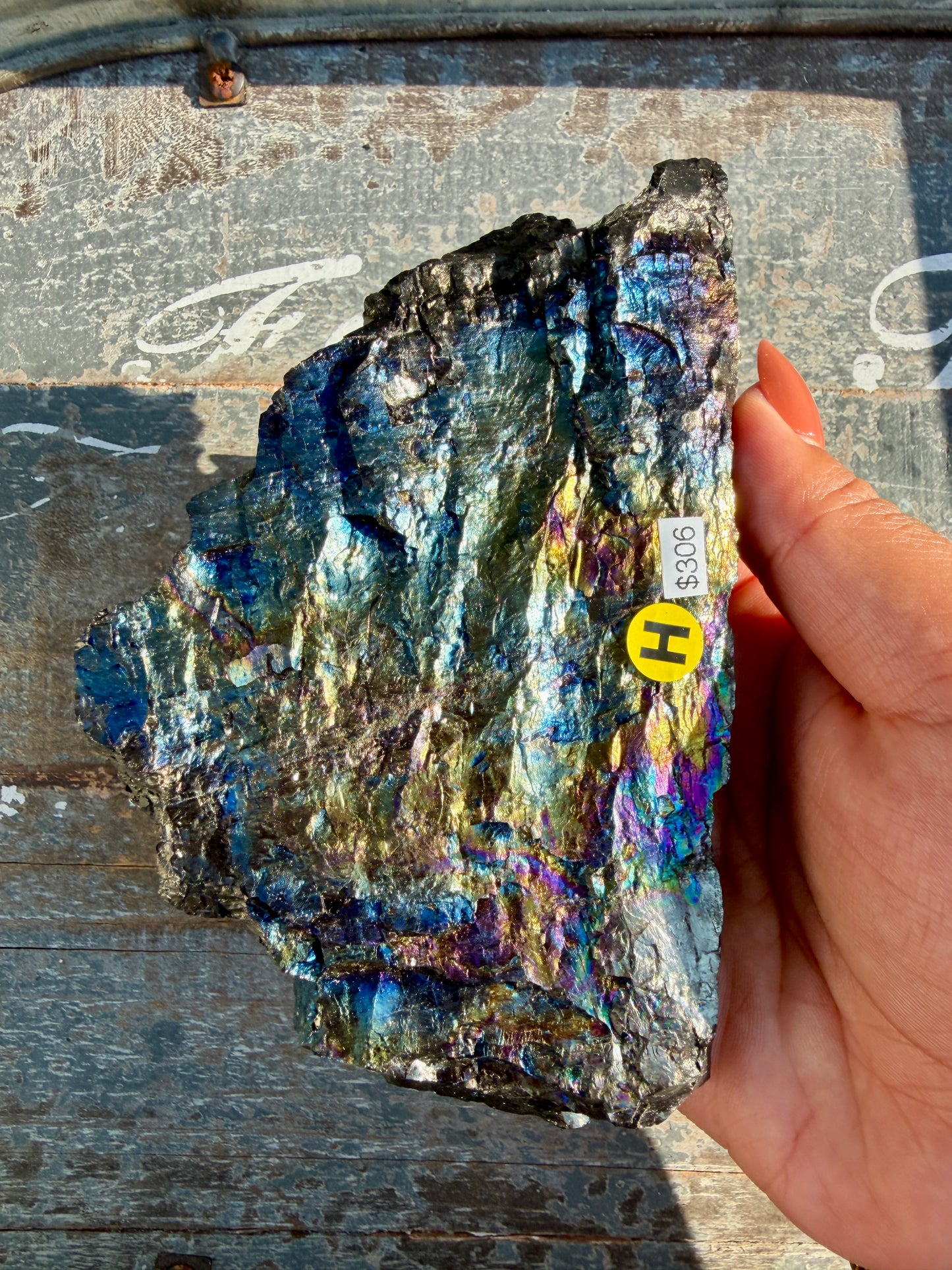 Gorgeous Rainbow Iridescent Carbon Specimen | Opt H