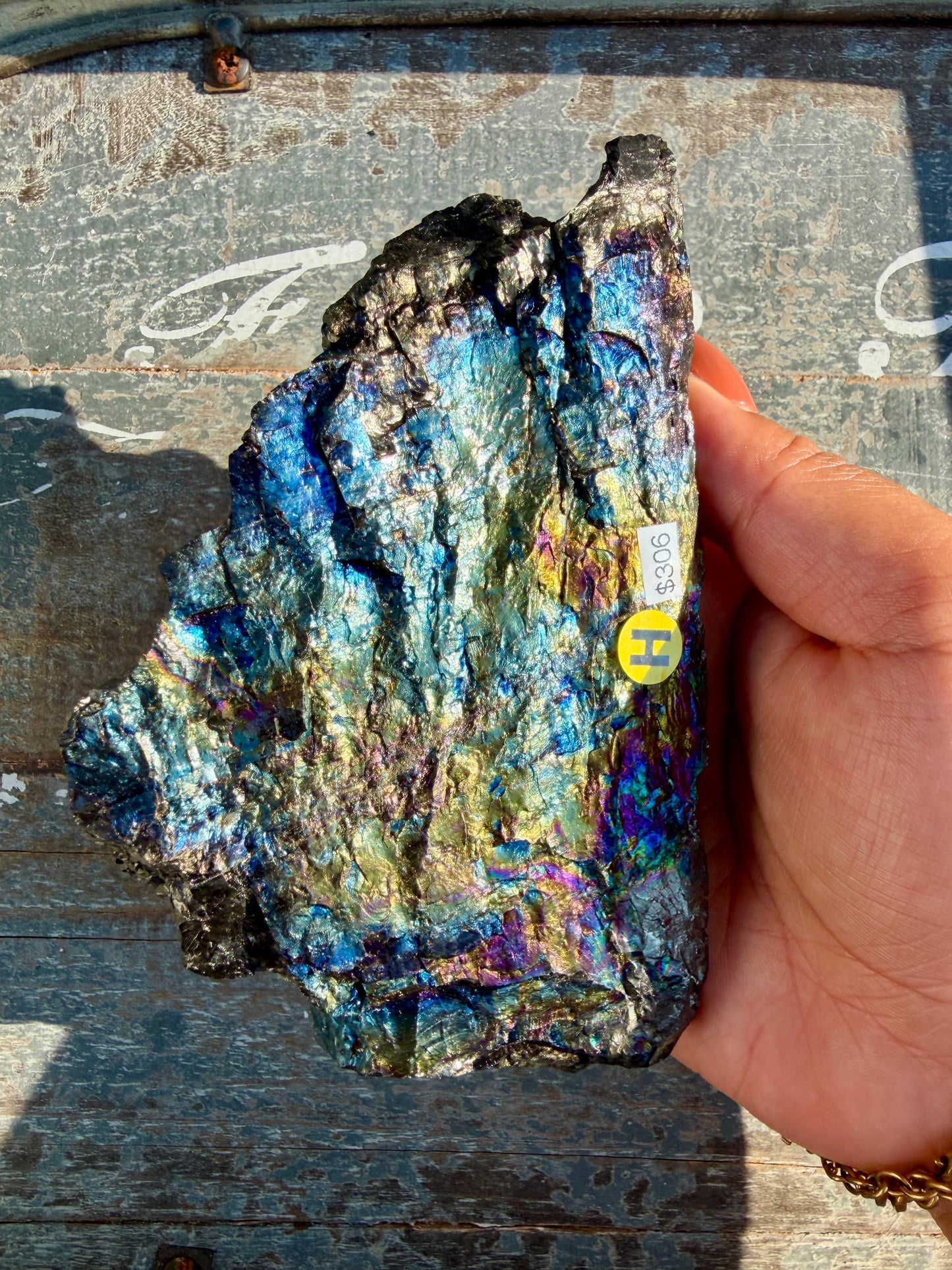 Gorgeous Rainbow Iridescent Carbon Specimen | Opt H