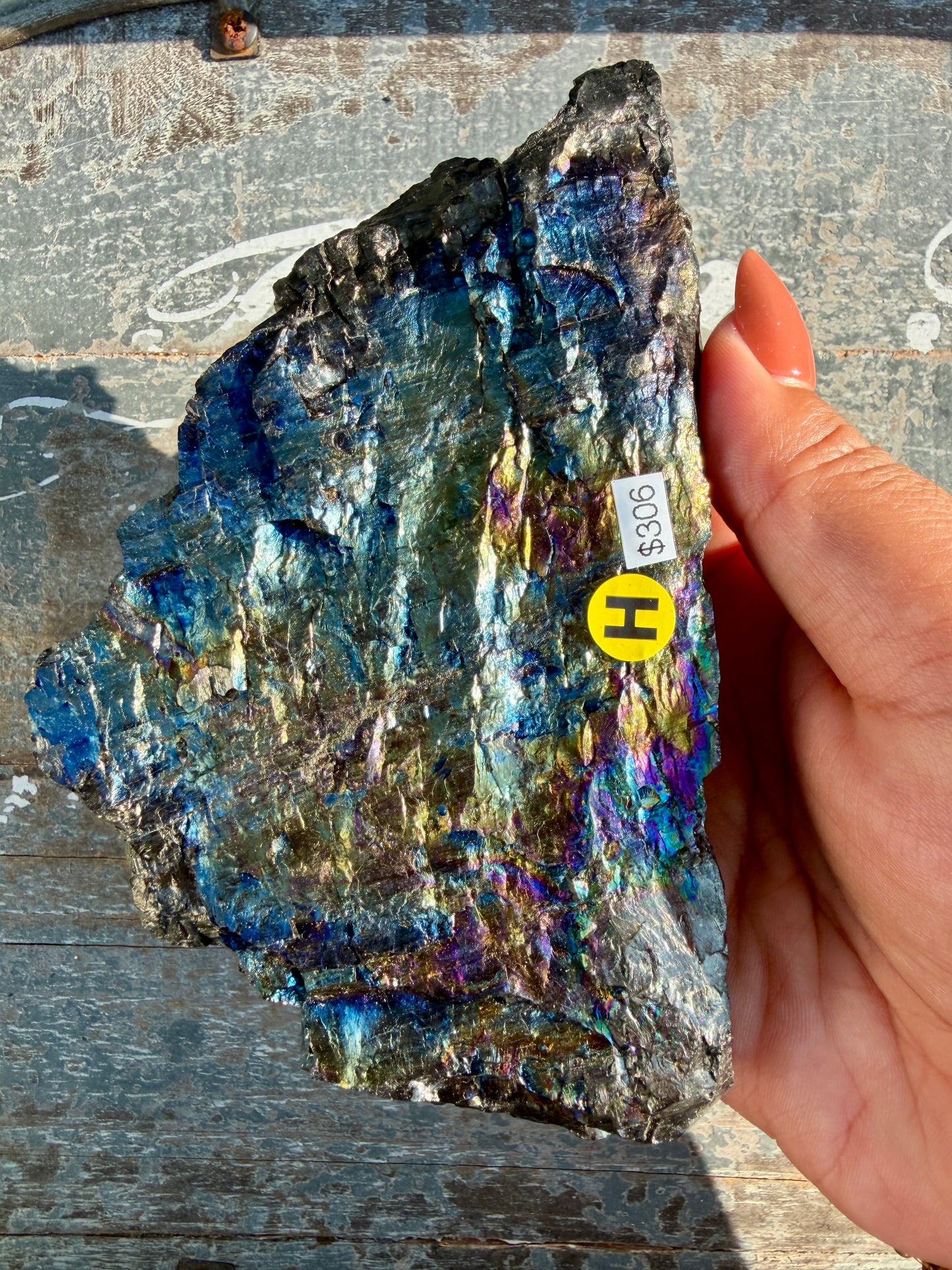 Gorgeous Rainbow Iridescent Carbon Specimen | Opt H