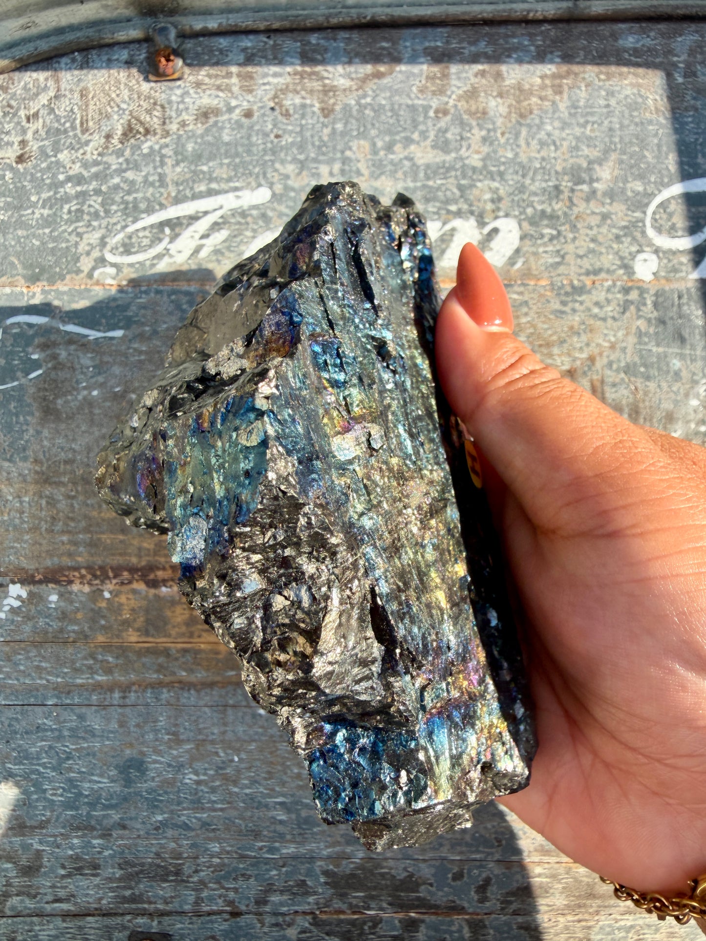 Gorgeous Rainbow Iridescent Carbon Specimen | Opt H