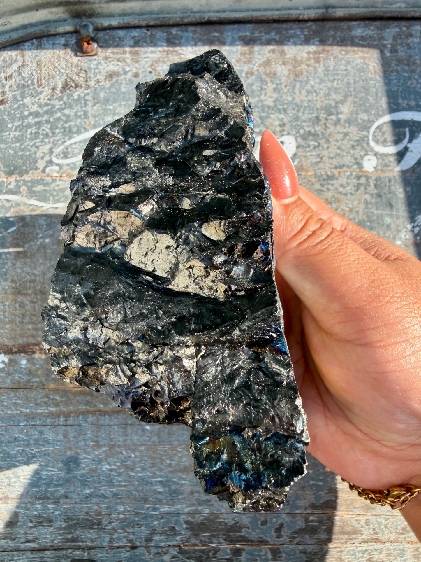 Gorgeous Rainbow Iridescent Carbon Specimen | Opt H