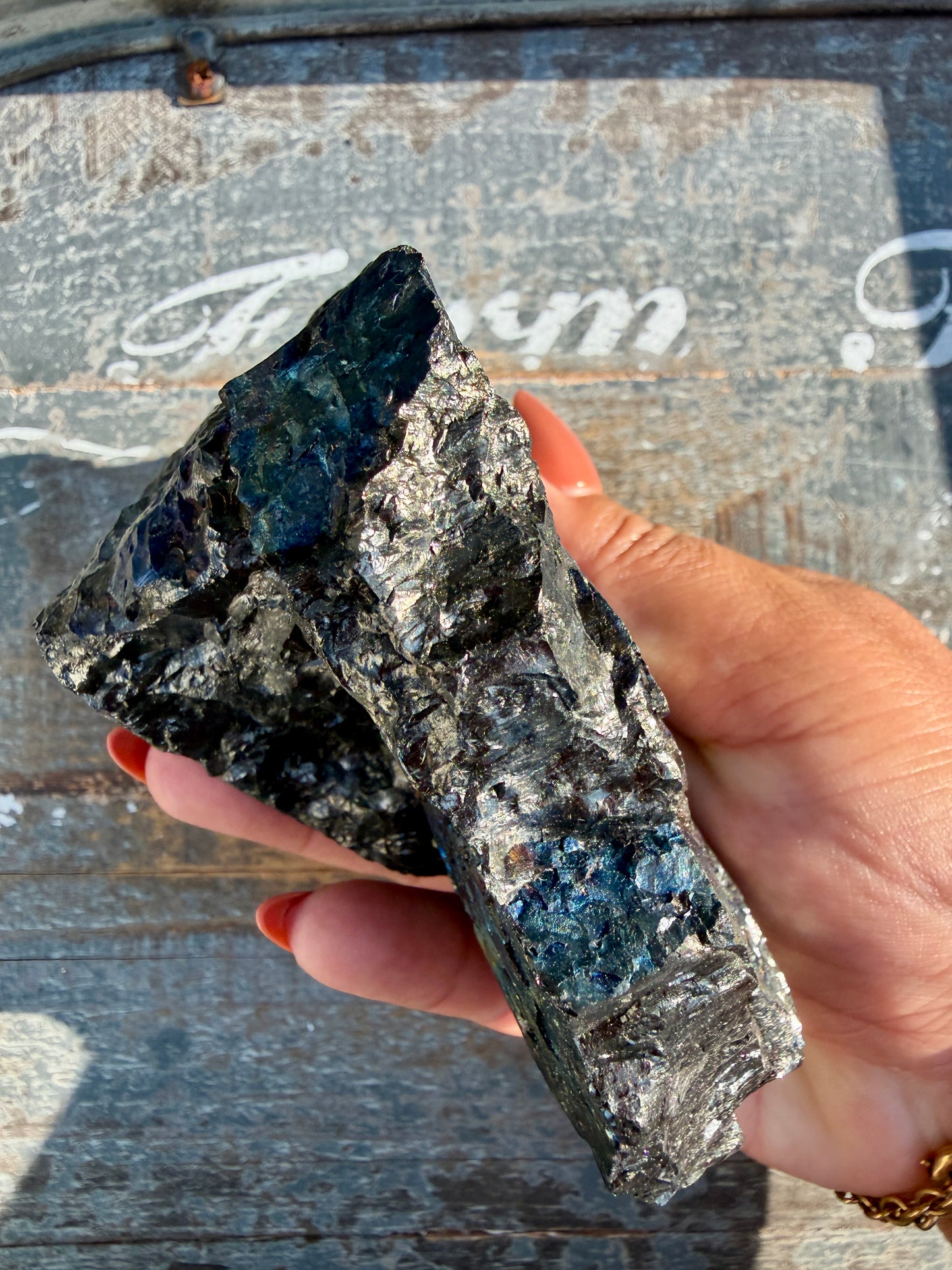 Gorgeous Rainbow Iridescent Carbon Specimen | Opt H
