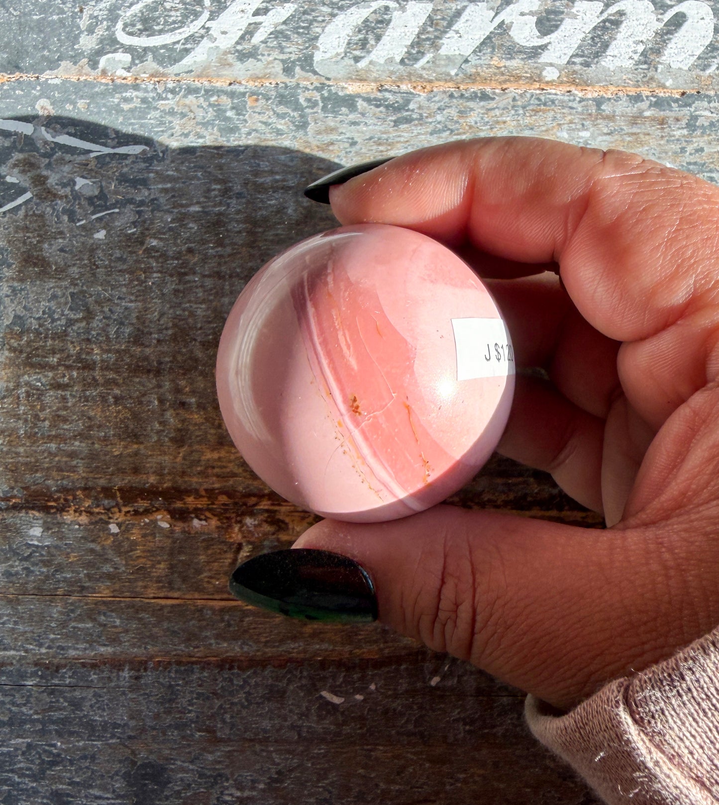 Gorgeous Pink Opal Sphere from Australia | Opt J