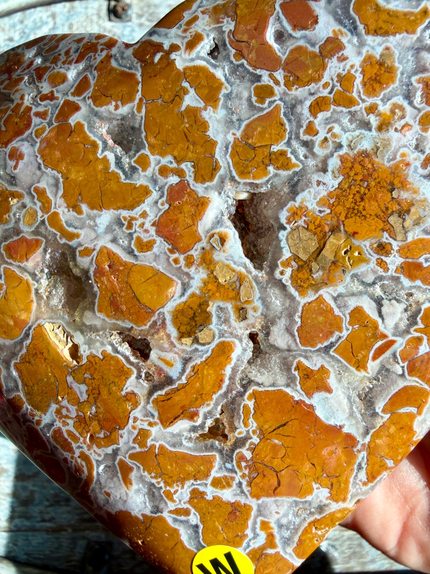 Gorgeous Indonesian Brecciated Jasper Large Heart | Opt W