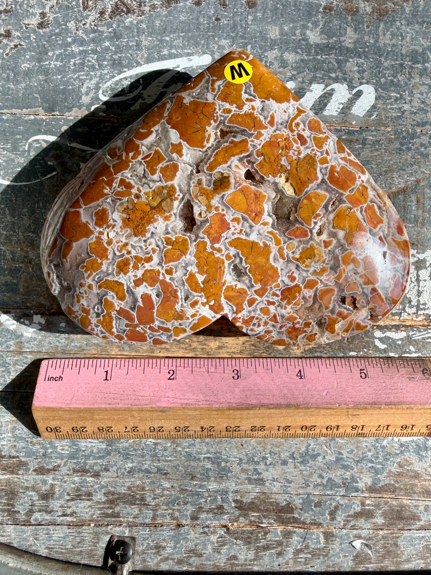 Gorgeous Indonesian Brecciated Jasper Large Heart | Opt W