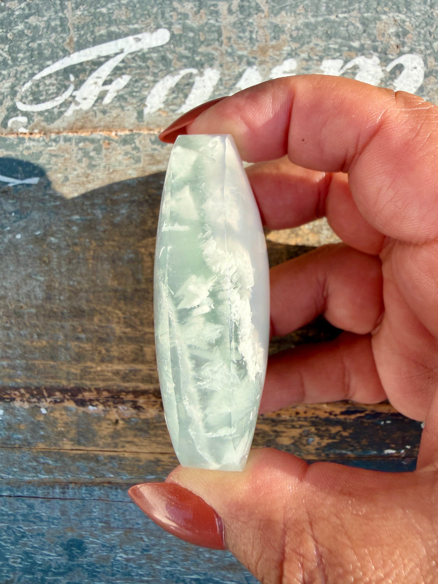 Gorgeous Yttrium Fluorite Palm Stone | Opt 4