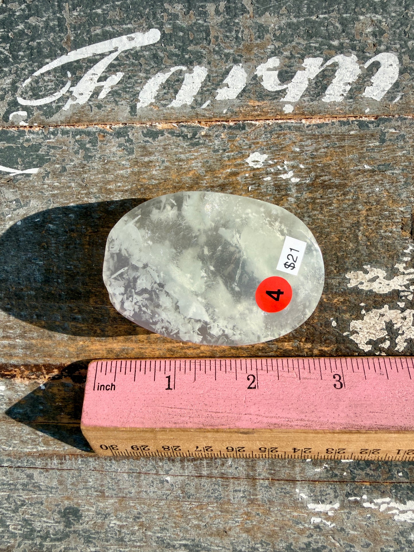 Gorgeous Yttrium Fluorite Palm Stone | Opt 4