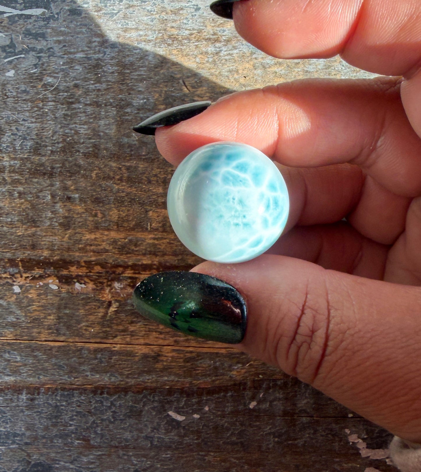Gorgeous Larimar Mini Sphere from the Dominican Republic | Opt F