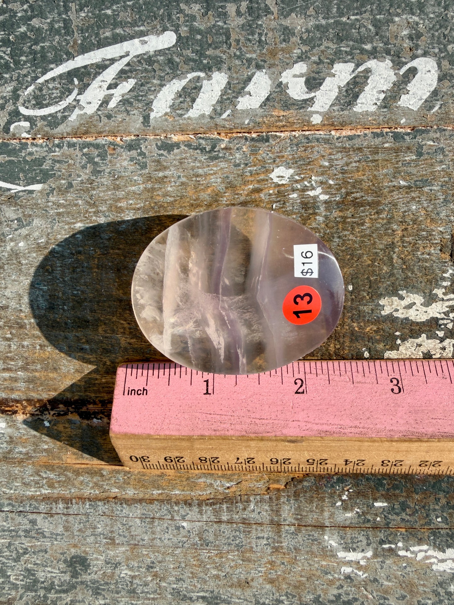 Gorgeous Yttrium Fluorite Palm Stone | Opt 13