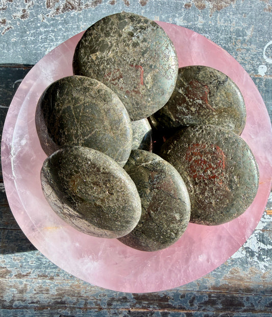 One (1) Pyrite Medallion | Intuitively chosen | Money Bowl