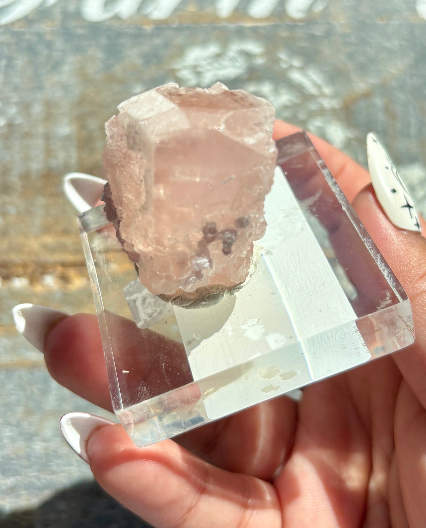 Gorgeous Peach Morganite with Lepidolite *Collectors Piece from Kunar, AFGHANISTAN