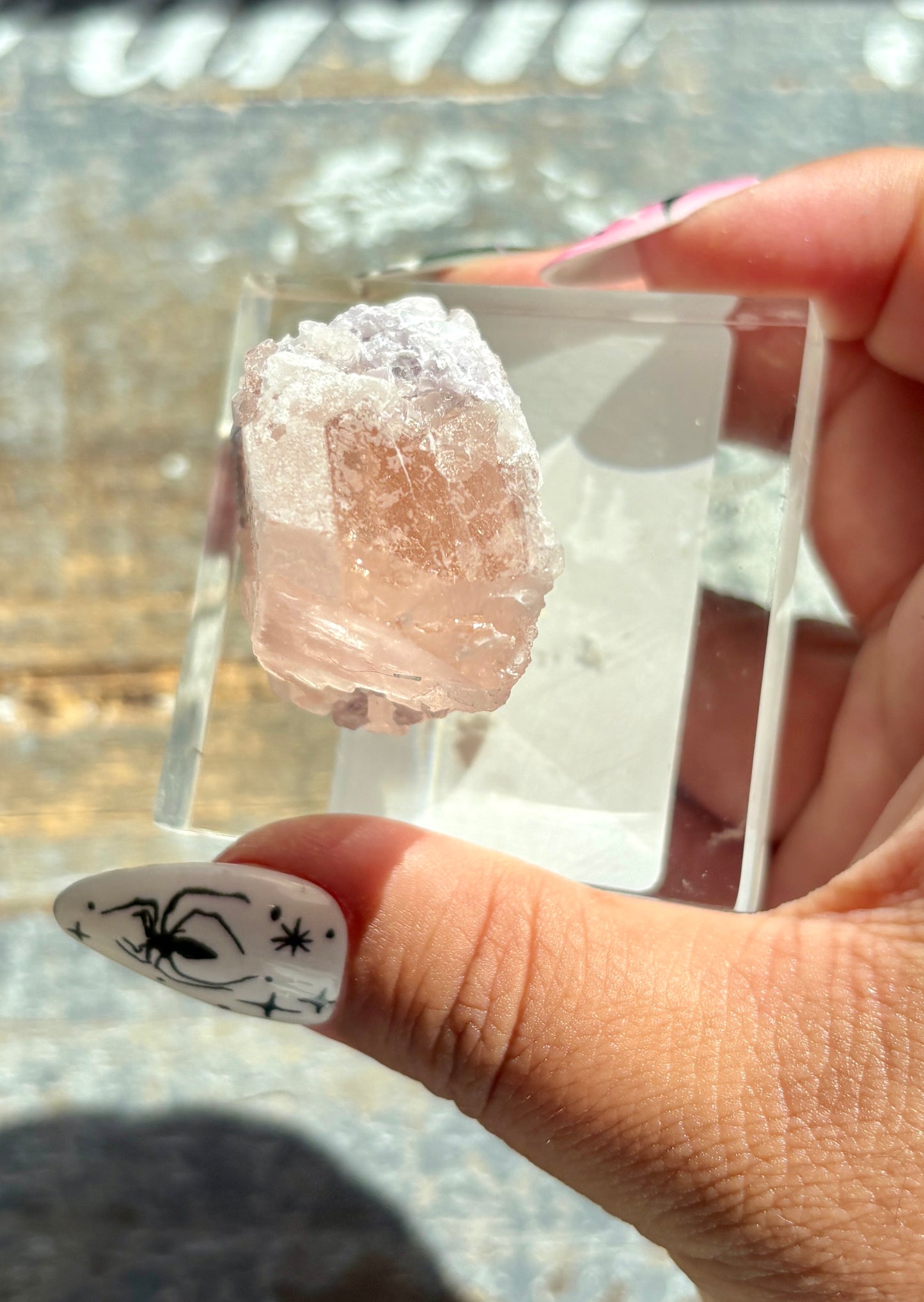 Gorgeous Peach Morganite with Lepidolite *Collectors Piece from Kunar, AFGHANISTAN