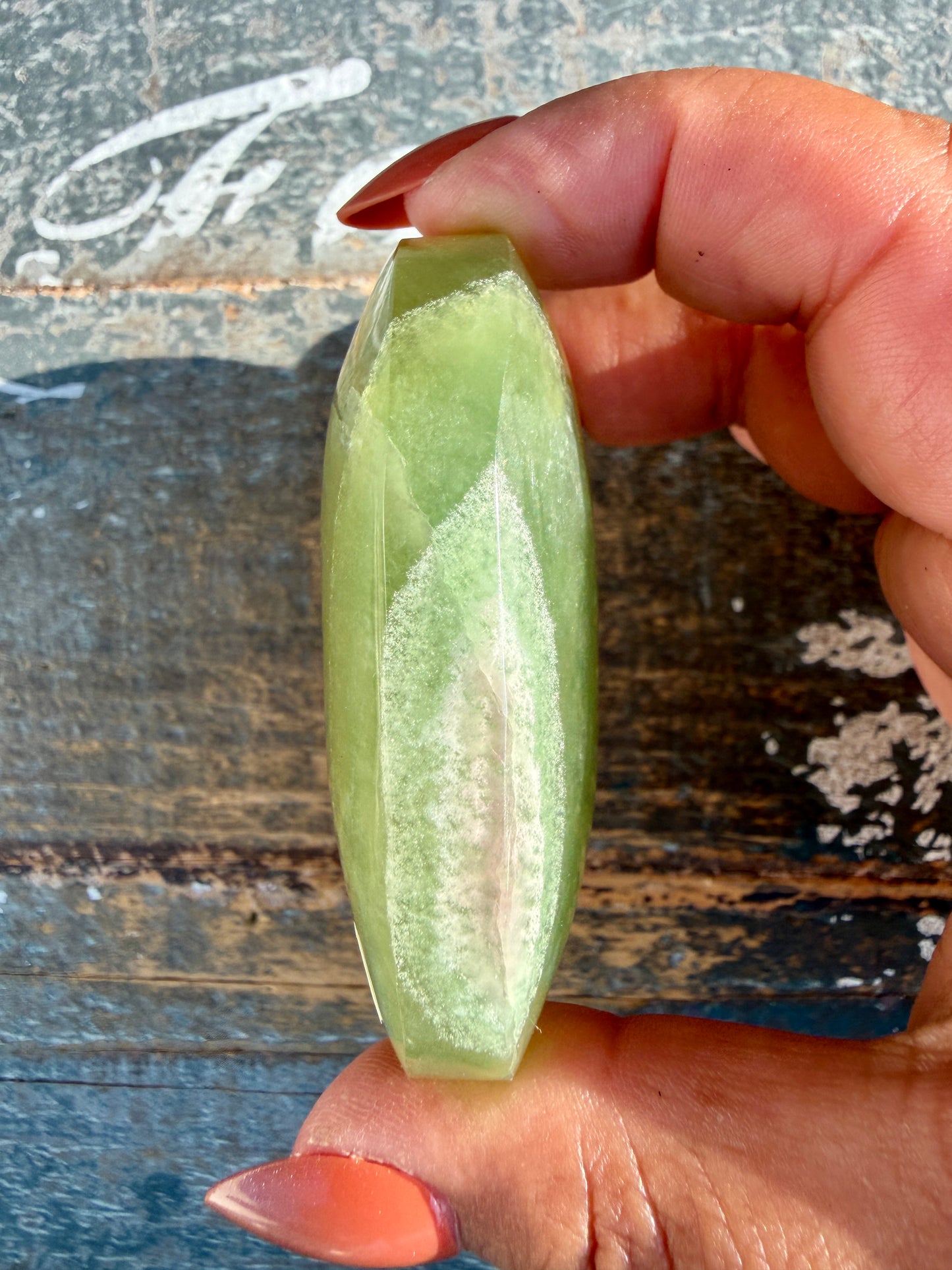 Gorgeous Yttrium Fluorite Palm Stone | Opt 11