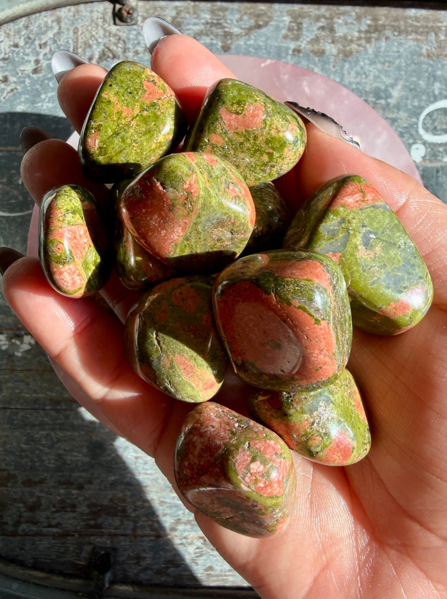 One (1) Unakite Tumble | Intuitively Chosen