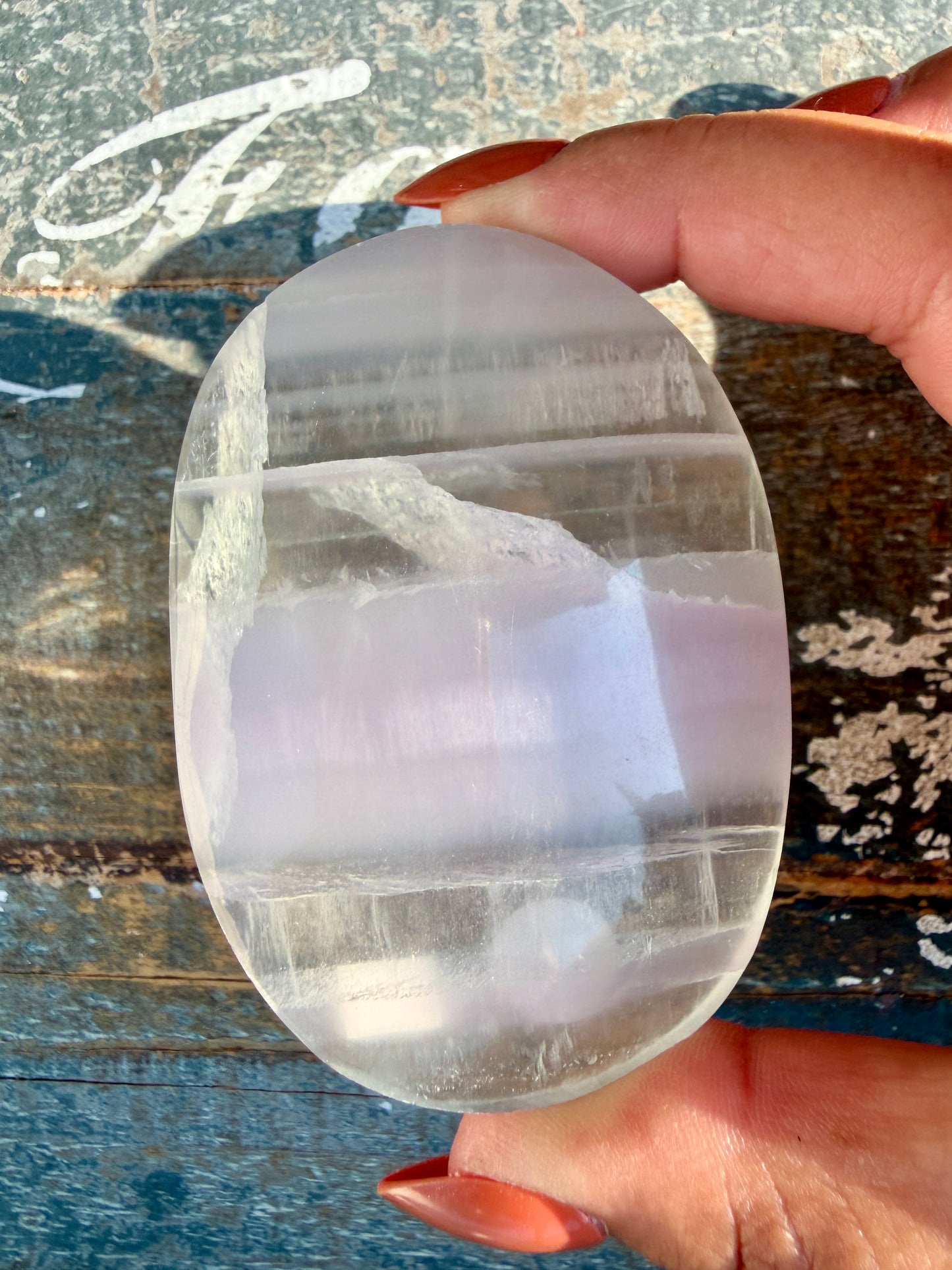 Gorgeous Yttrium Fluorite Palm Stone | Opt 5