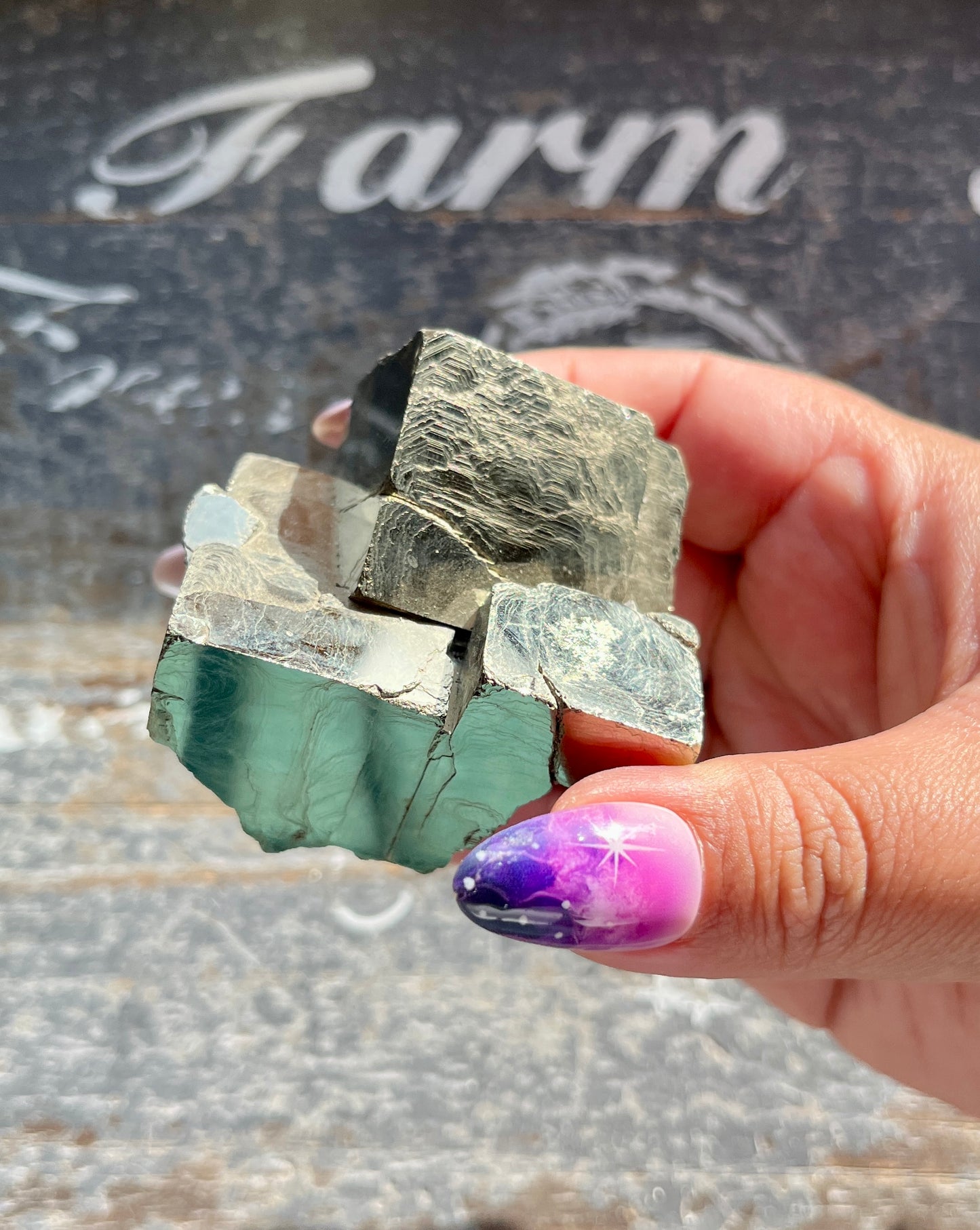 Gorgeous High Quality Pyrite Cube Cluster