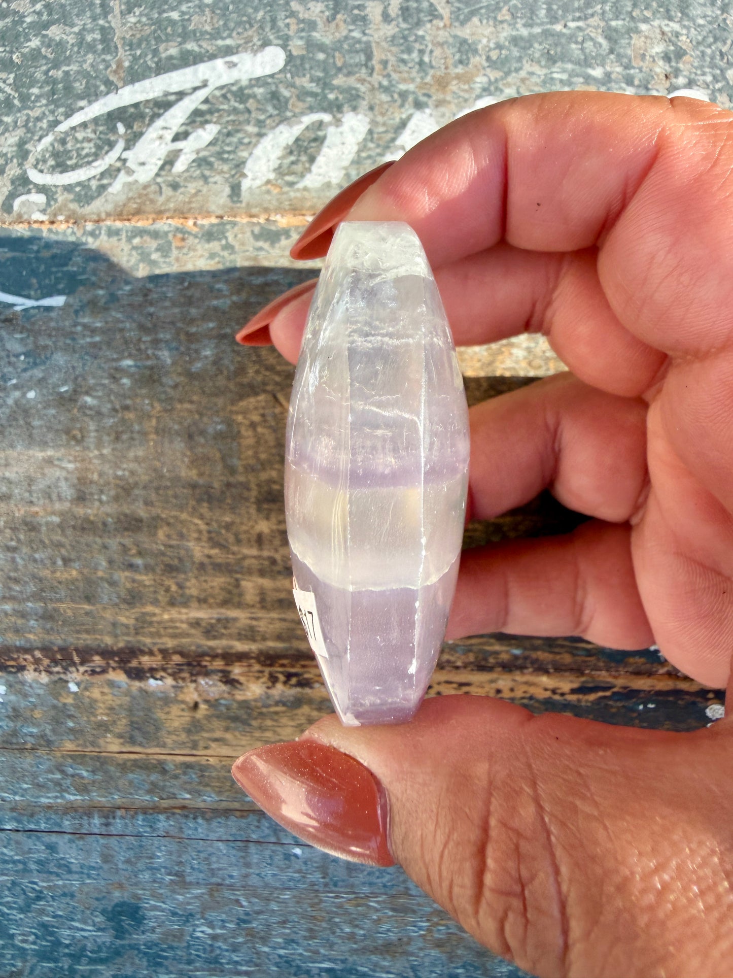 Gorgeous Yttrium Fluorite Palm Stone | Opt 14