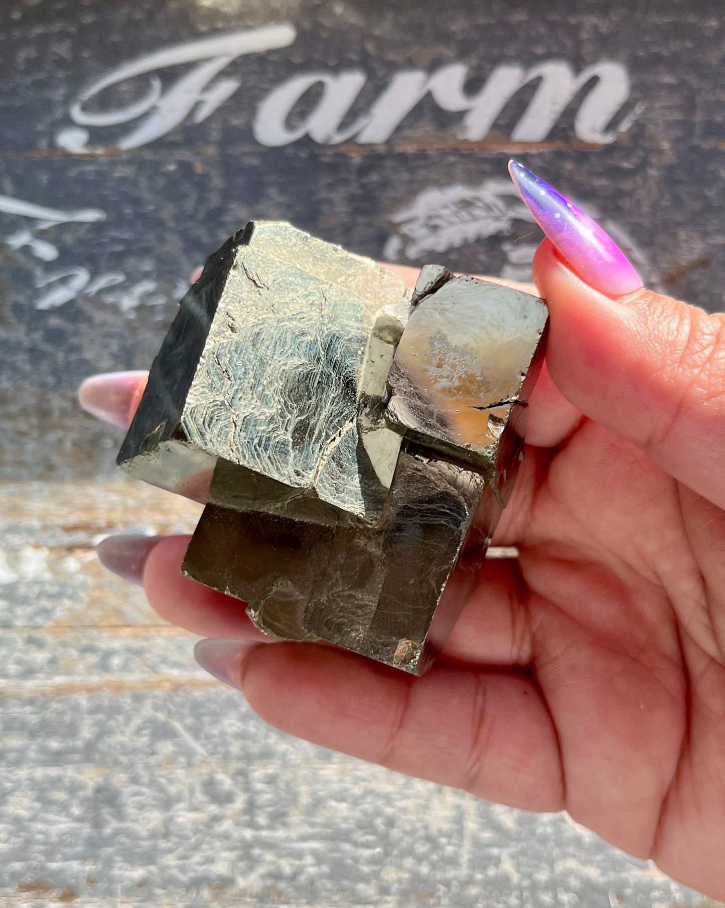 Gorgeous High Quality Pyrite Cube Cluster