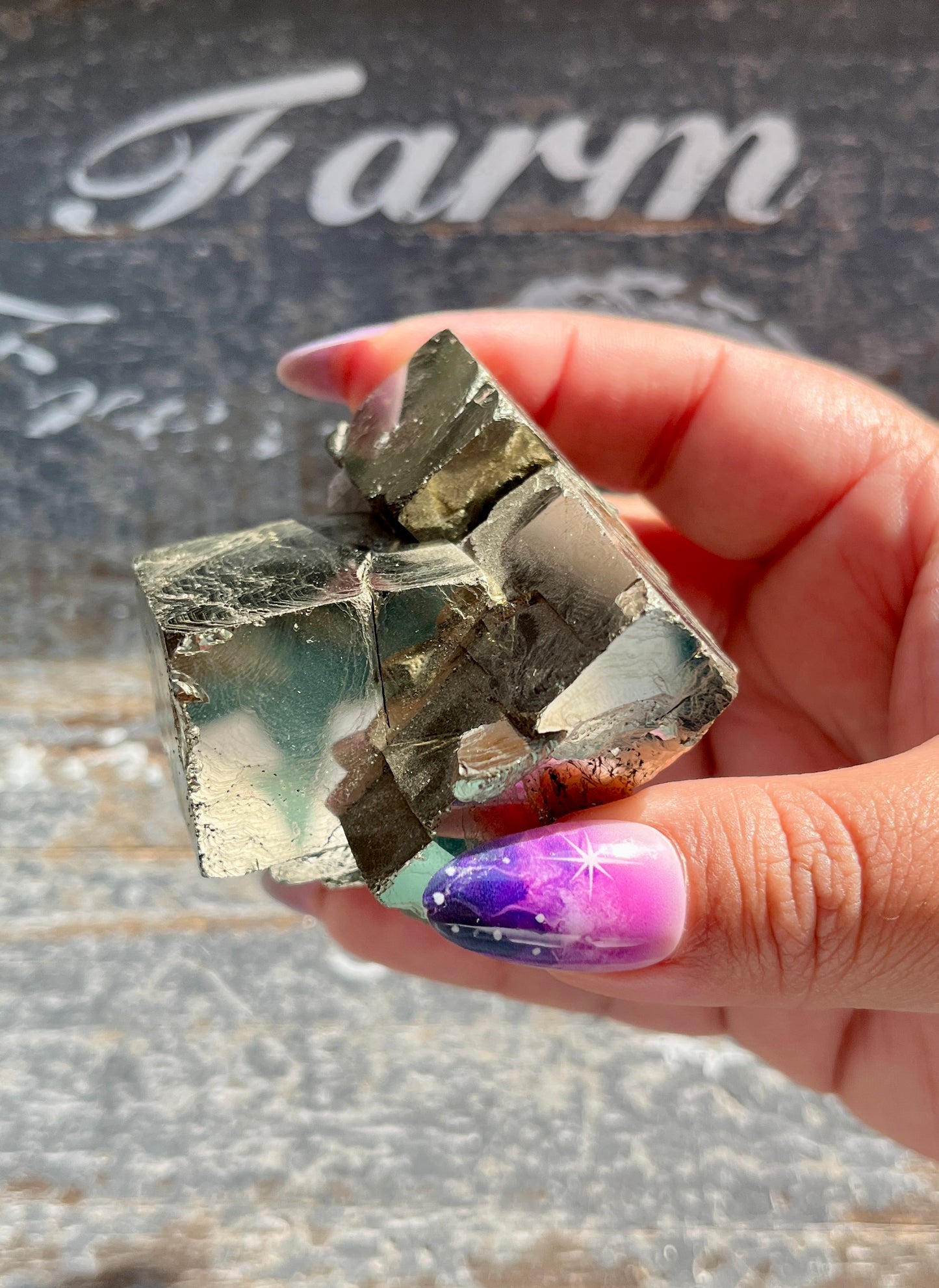 Gorgeous High Quality Pyrite Cube Cluster