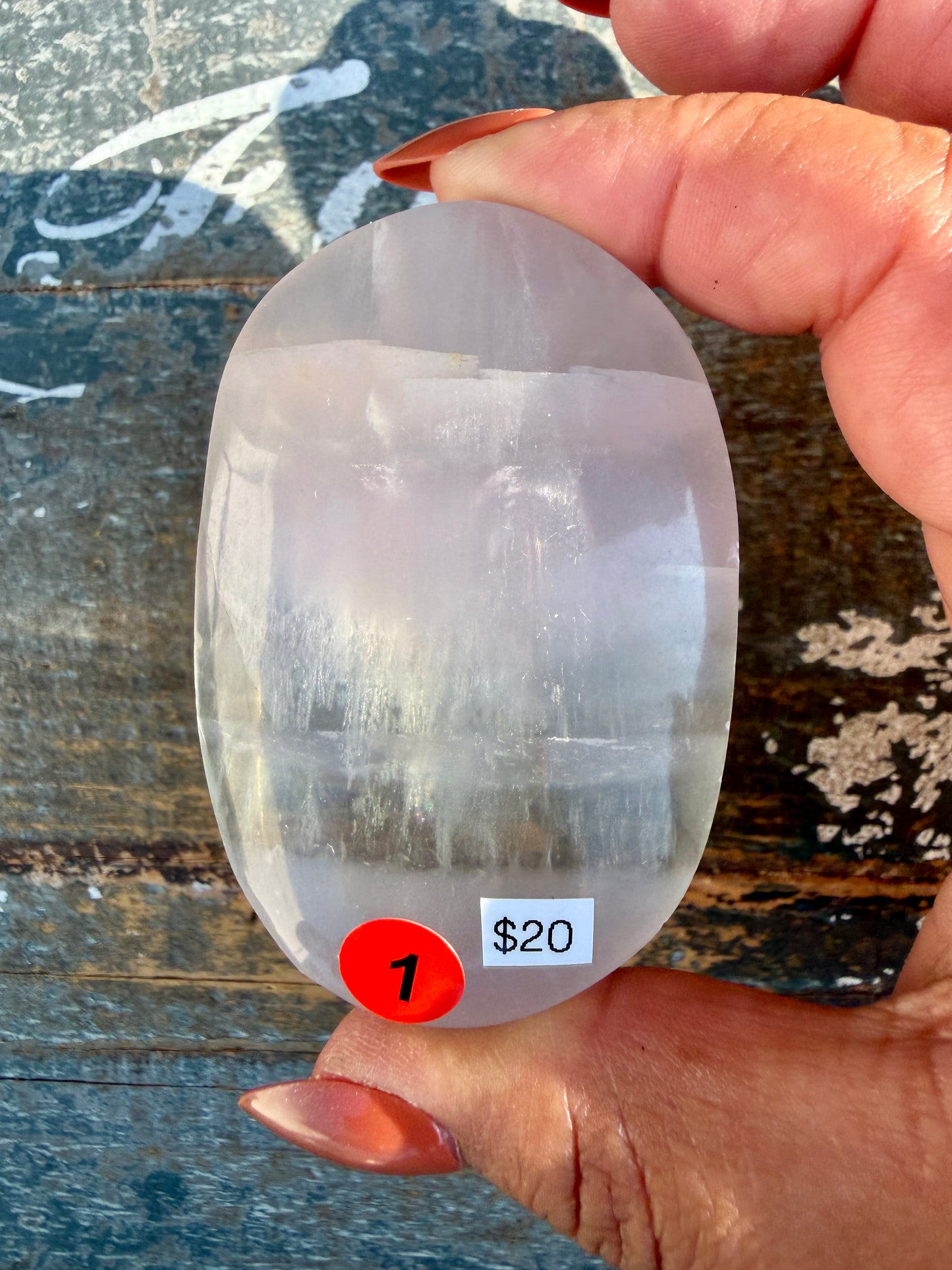 Gorgeous Yttrium Fluorite Palm Stone | Opt 1