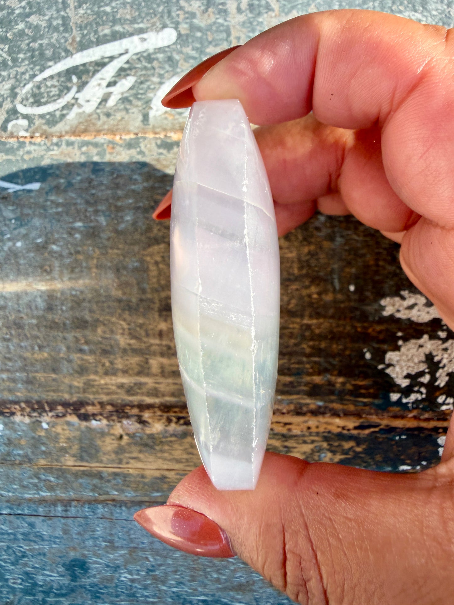 Gorgeous Yttrium Fluorite Palm Stone | Opt 1